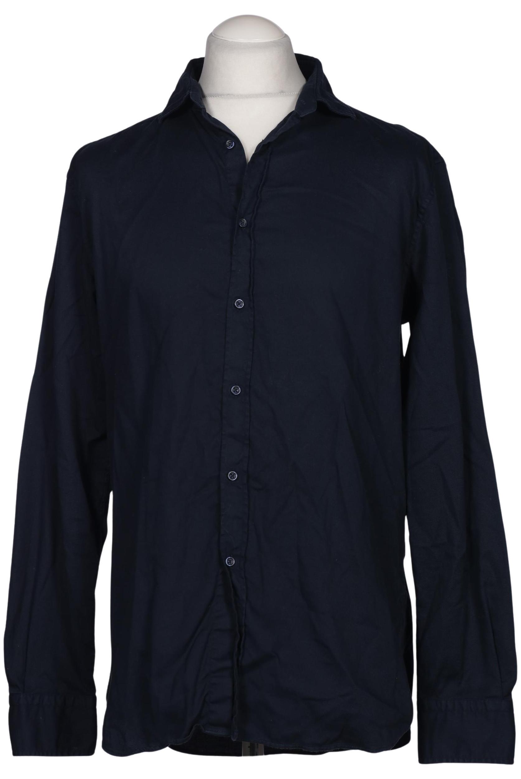 

Massimo Dutti Herren Hemd, marineblau, Gr. 52