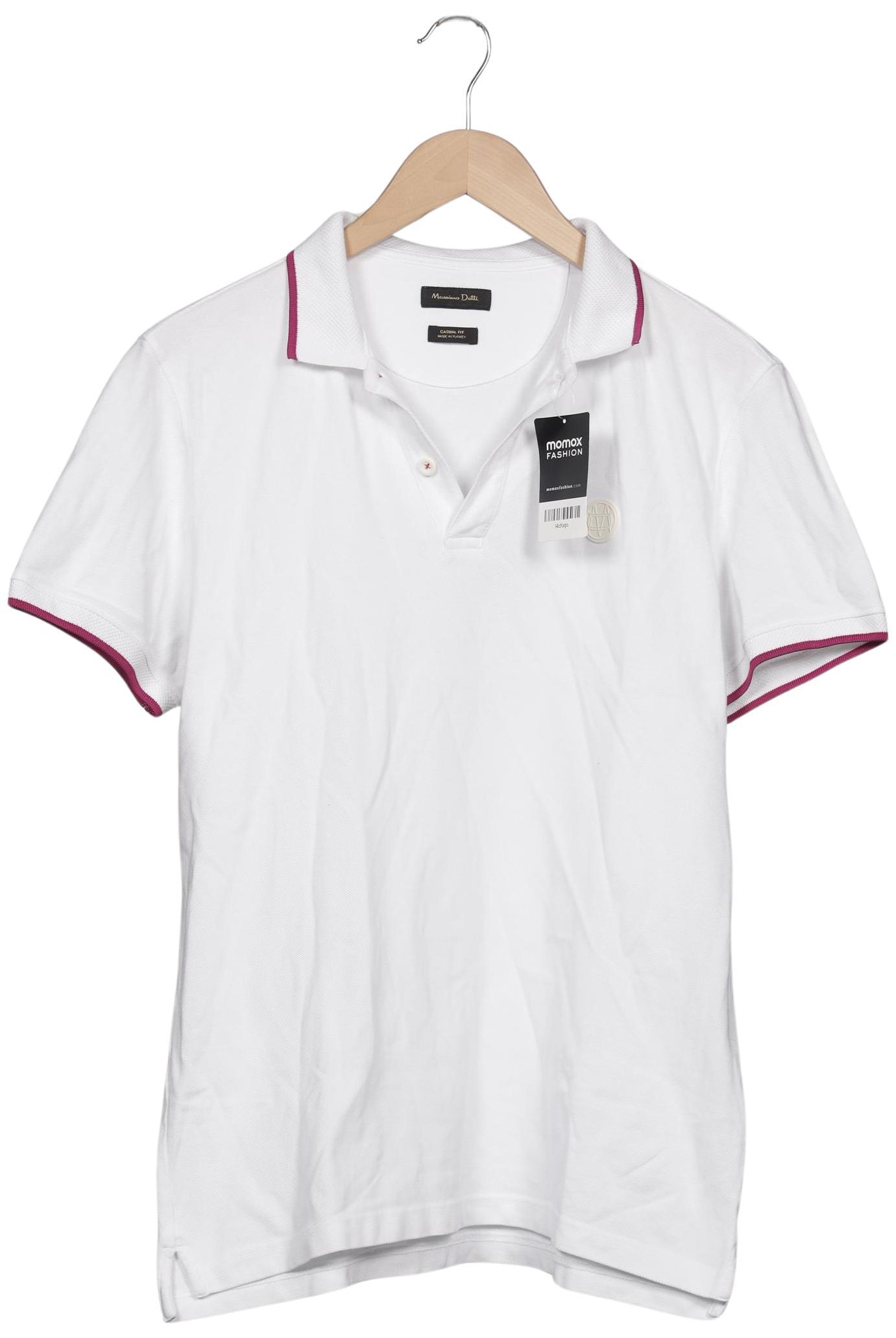 

Massimo Dutti Herren Poloshirt, weiß, Gr. 52