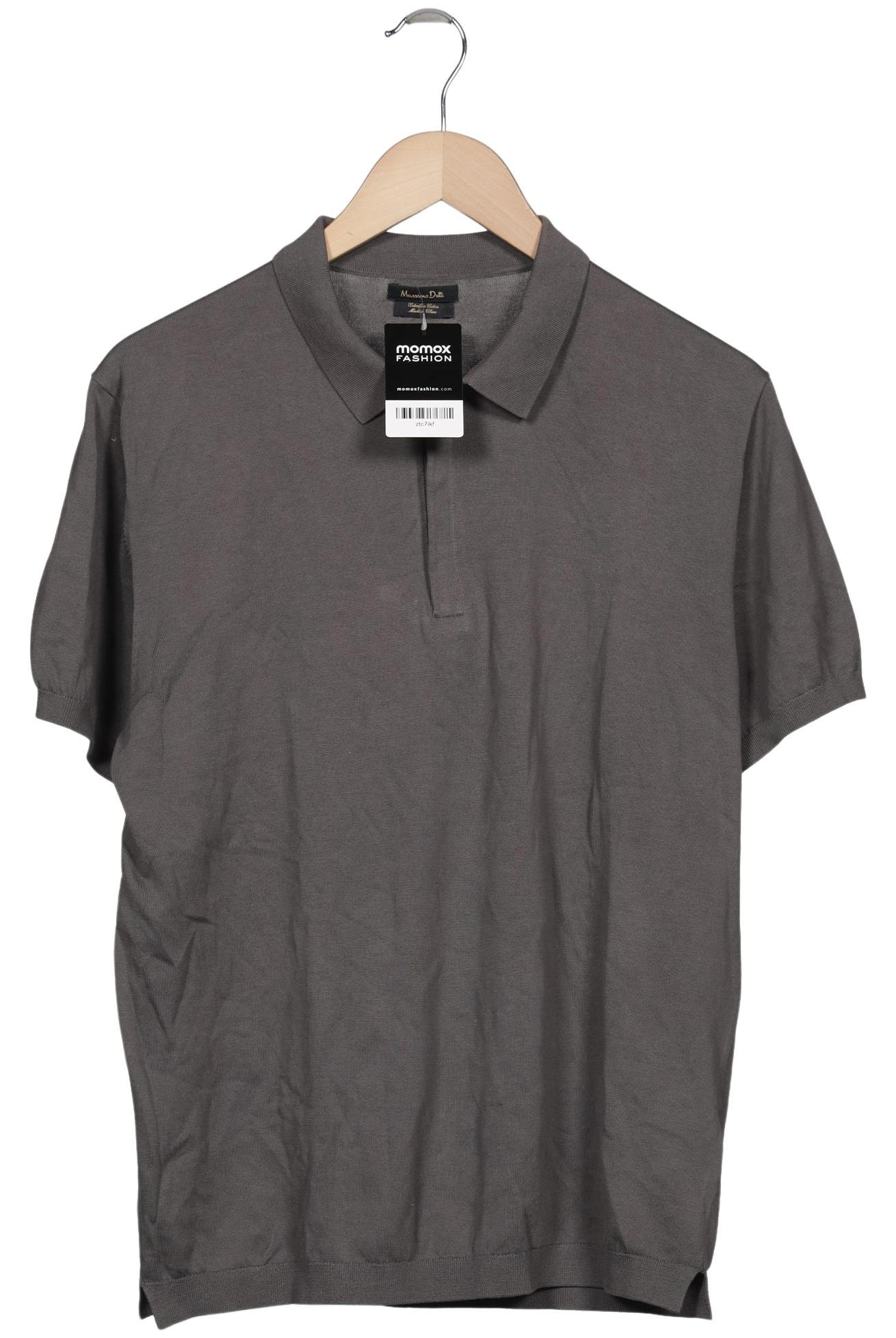 

Massimo Dutti Herren Poloshirt, grau, Gr. 52
