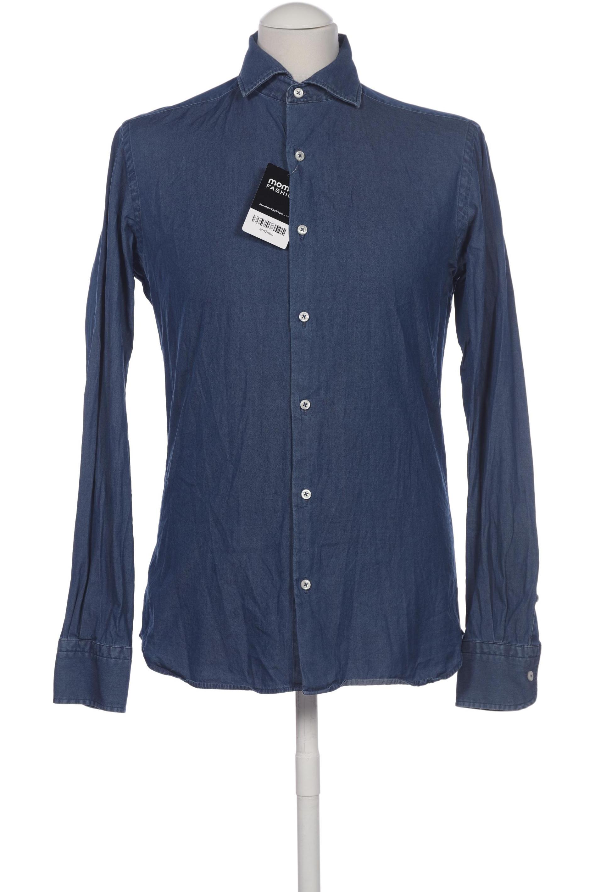 

Massimo Dutti Herren Hemd, marineblau, Gr. 46