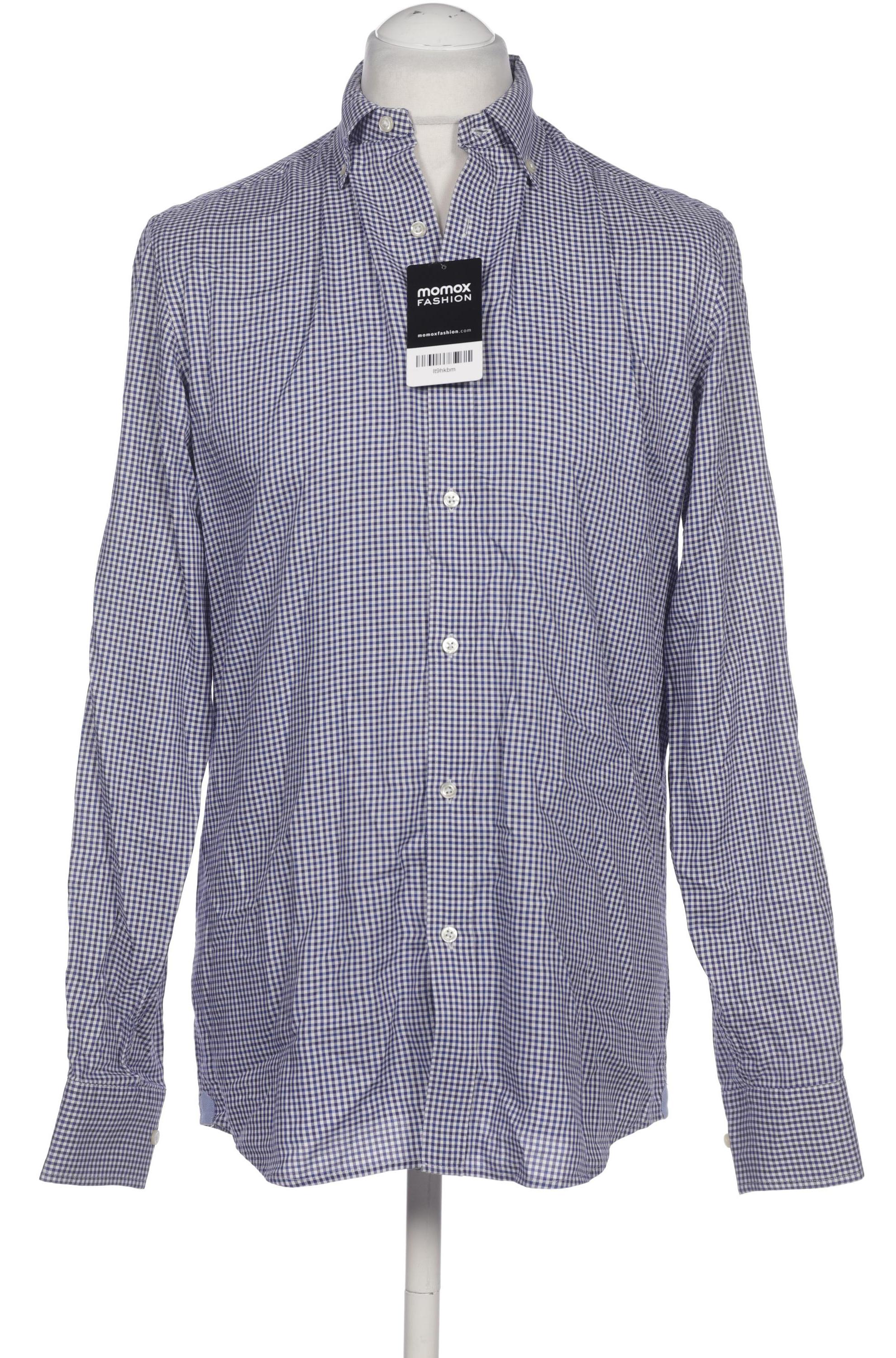 

Massimo Dutti Herren Hemd, blau, Gr. 48