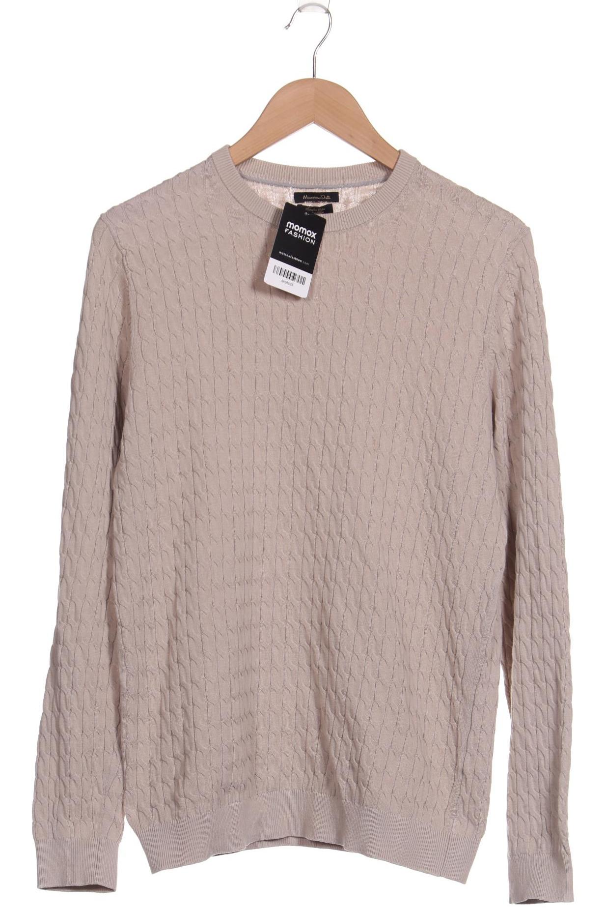 

Massimo Dutti Herren Pullover, beige, Gr. 48