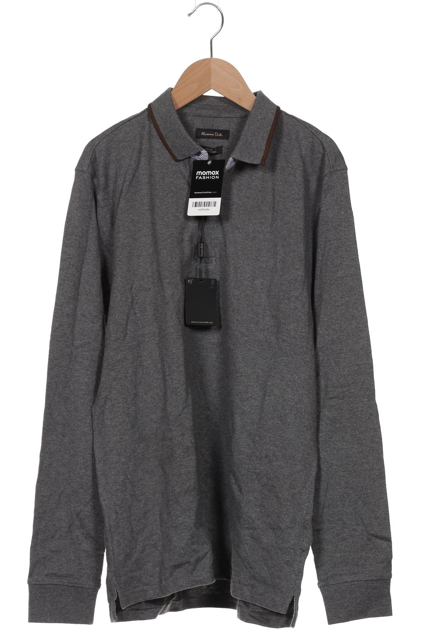 

Massimo Dutti Herren Poloshirt, grau, Gr. 52