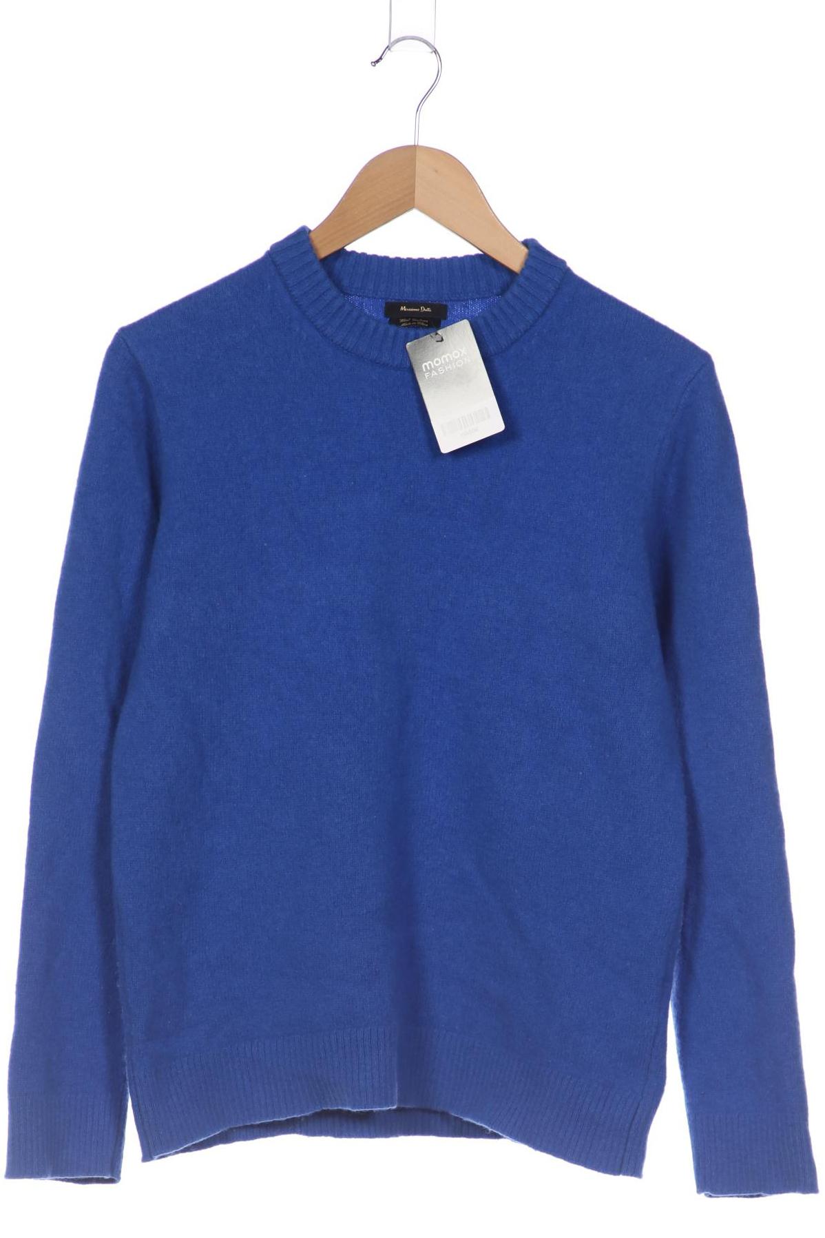 

Massimo Dutti Herren Pullover, blau, Gr. 48