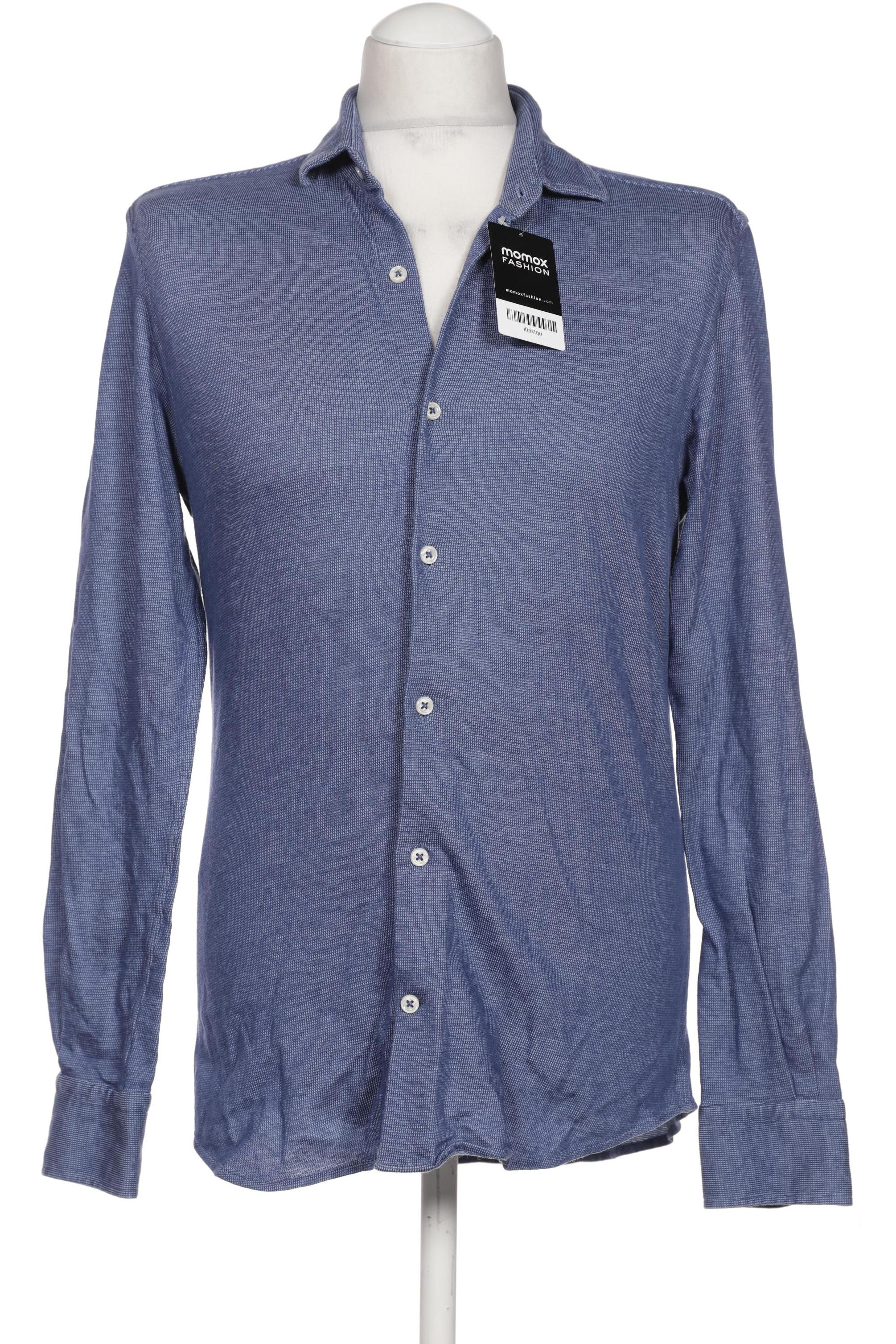 

Massimo Dutti Herren Hemd, blau, Gr. 48