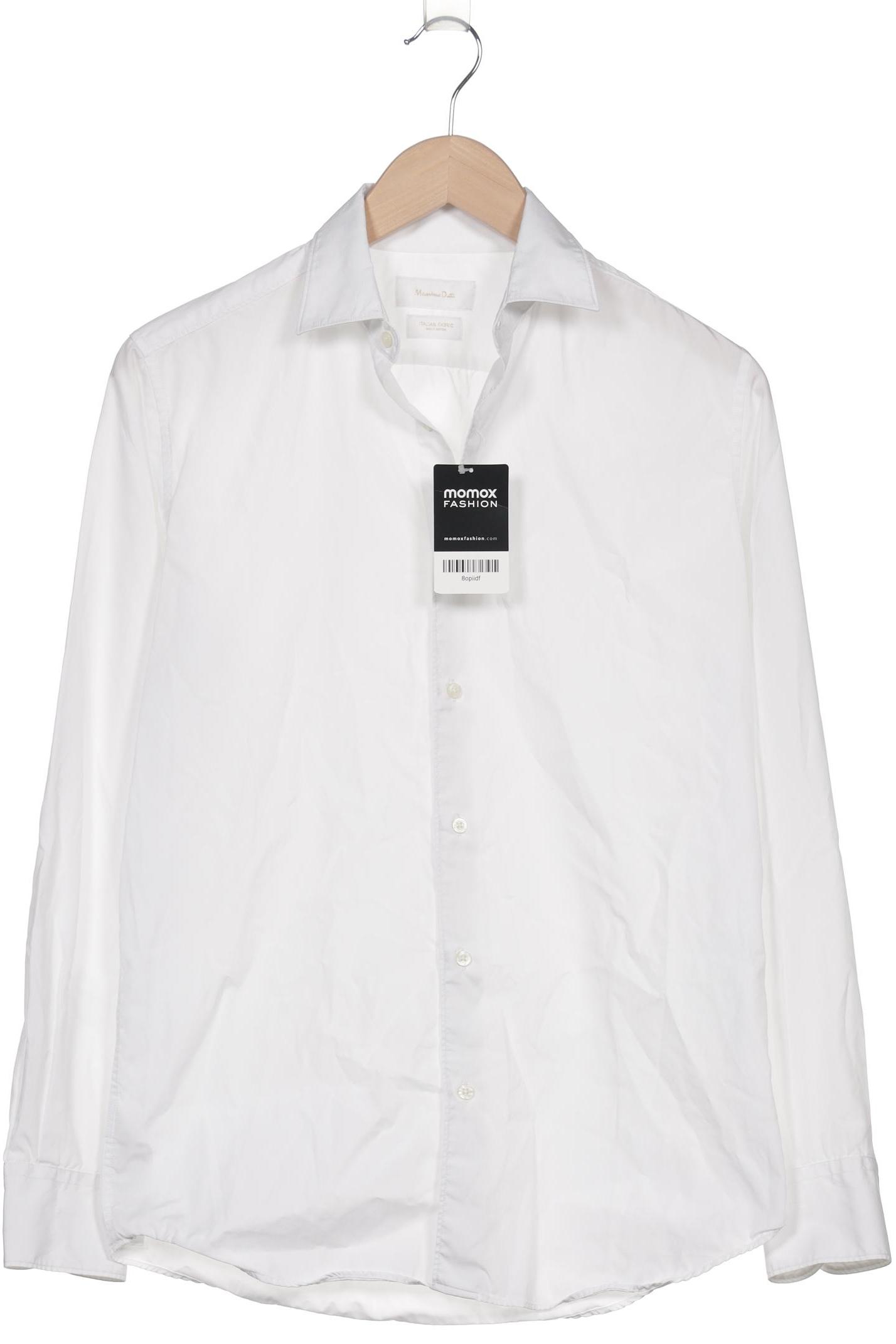 

Massimo Dutti Herren Hemd, weiß, Gr. 46