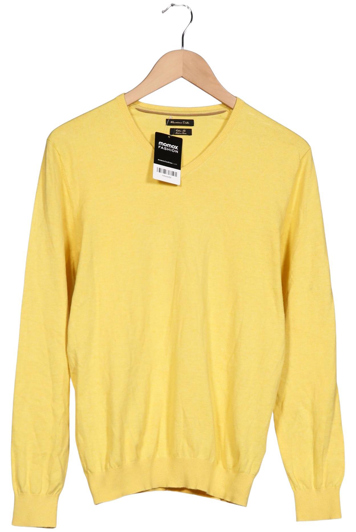 

Massimo Dutti Herren Pullover, gelb, Gr. 48
