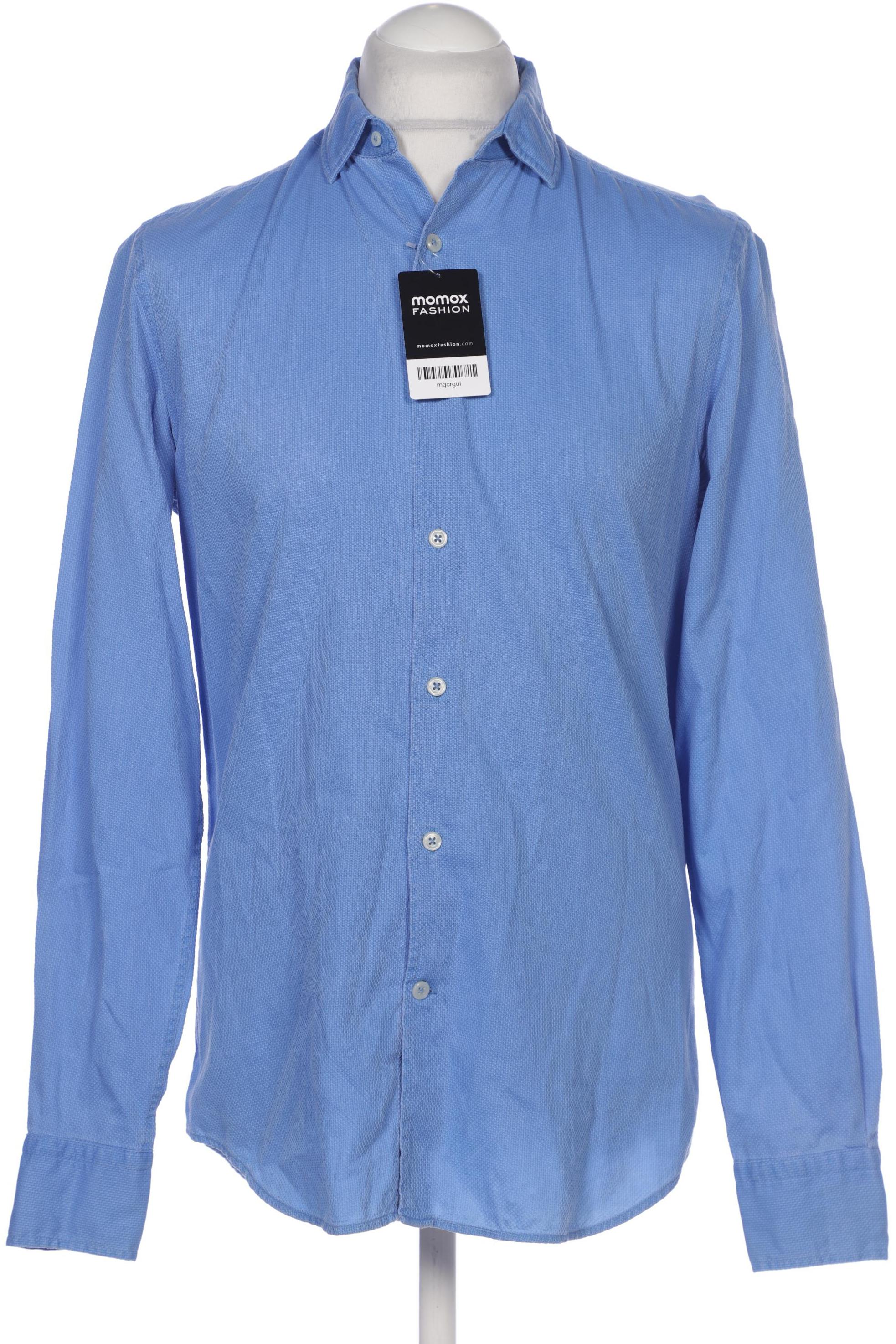 

Massimo Dutti Herren Hemd, blau, Gr. 48