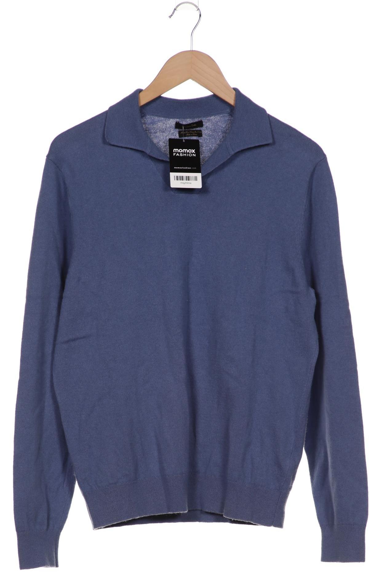 

Massimo Dutti Herren Pullover, blau, Gr. 48