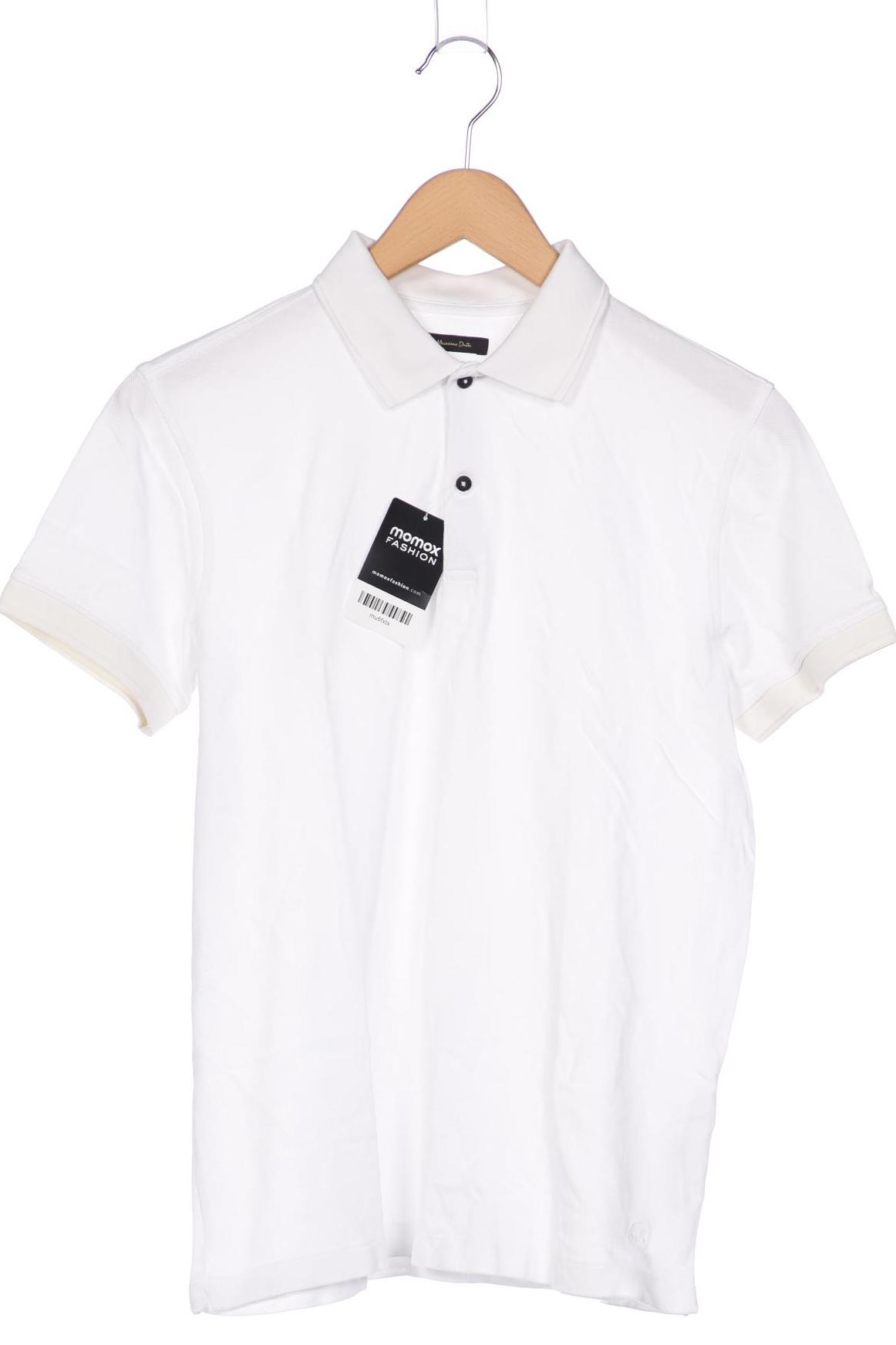 

Massimo Dutti Herren Poloshirt, weiß, Gr. 48