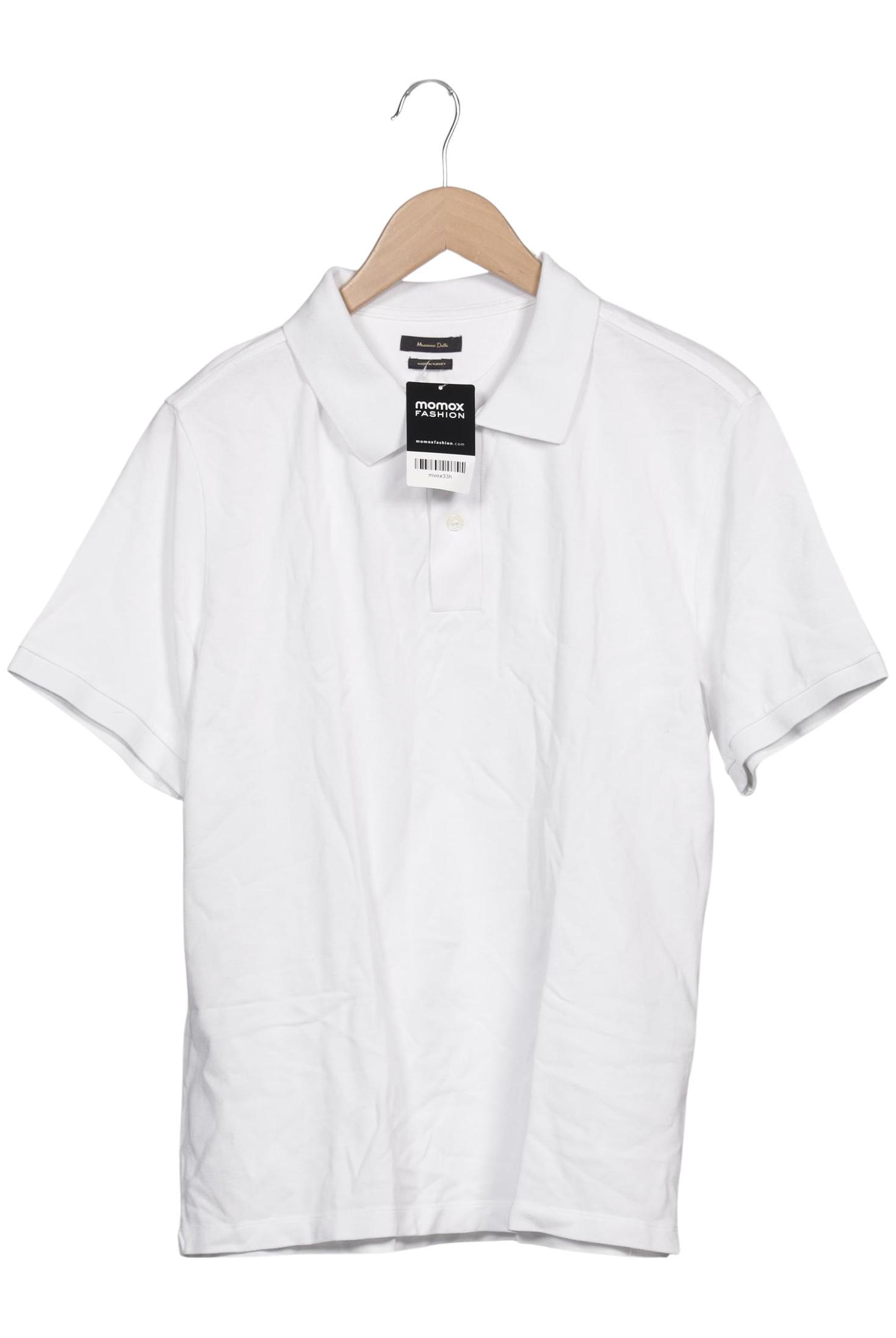

Massimo Dutti Herren Poloshirt, weiß, Gr. 52