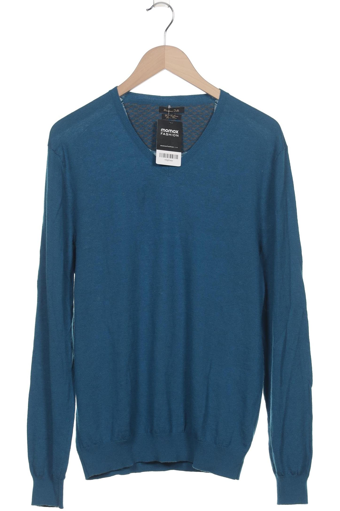 

Massimo Dutti Herren Pullover, blau, Gr. 54