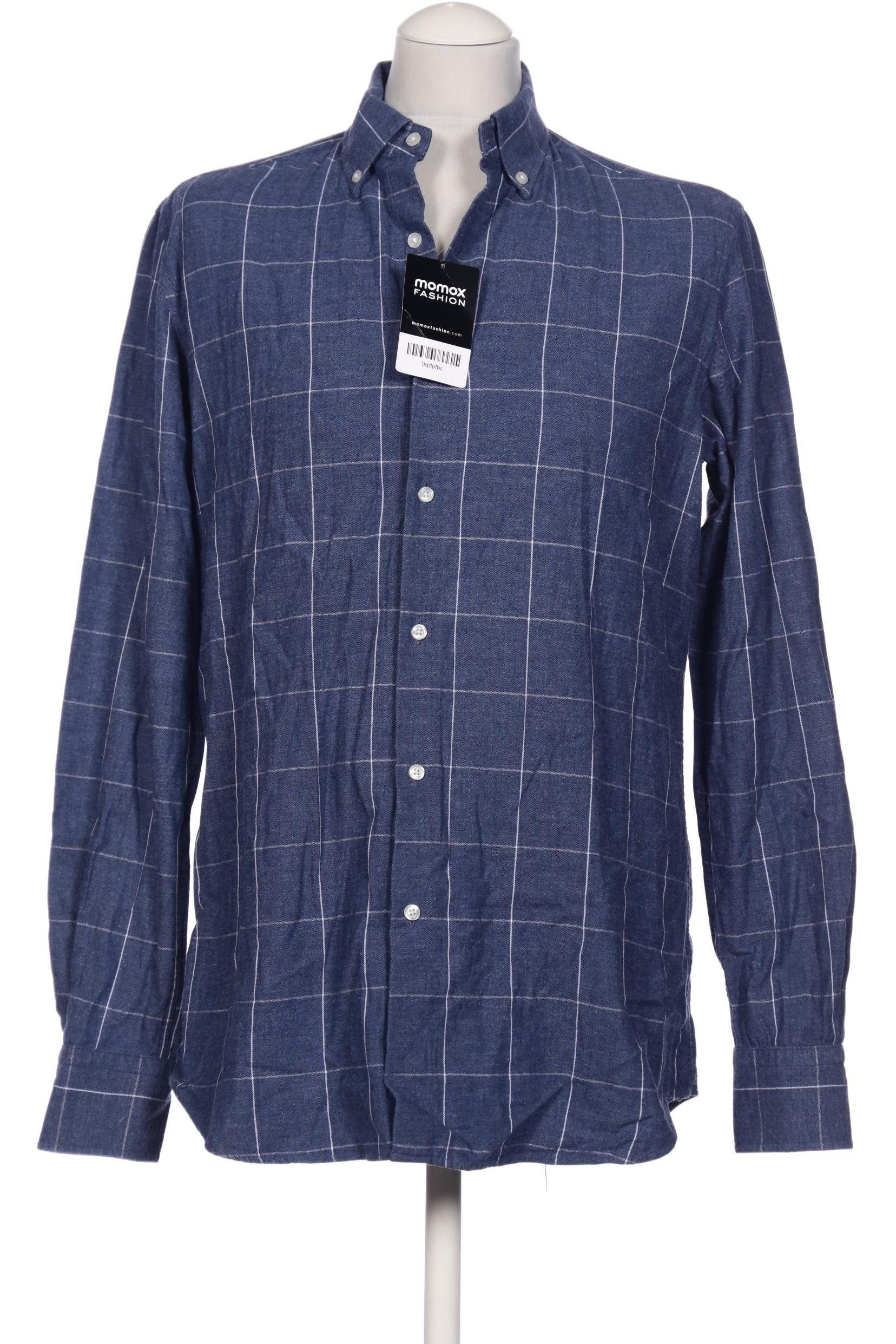 

Massimo Dutti Herren Hemd, blau, Gr. 48