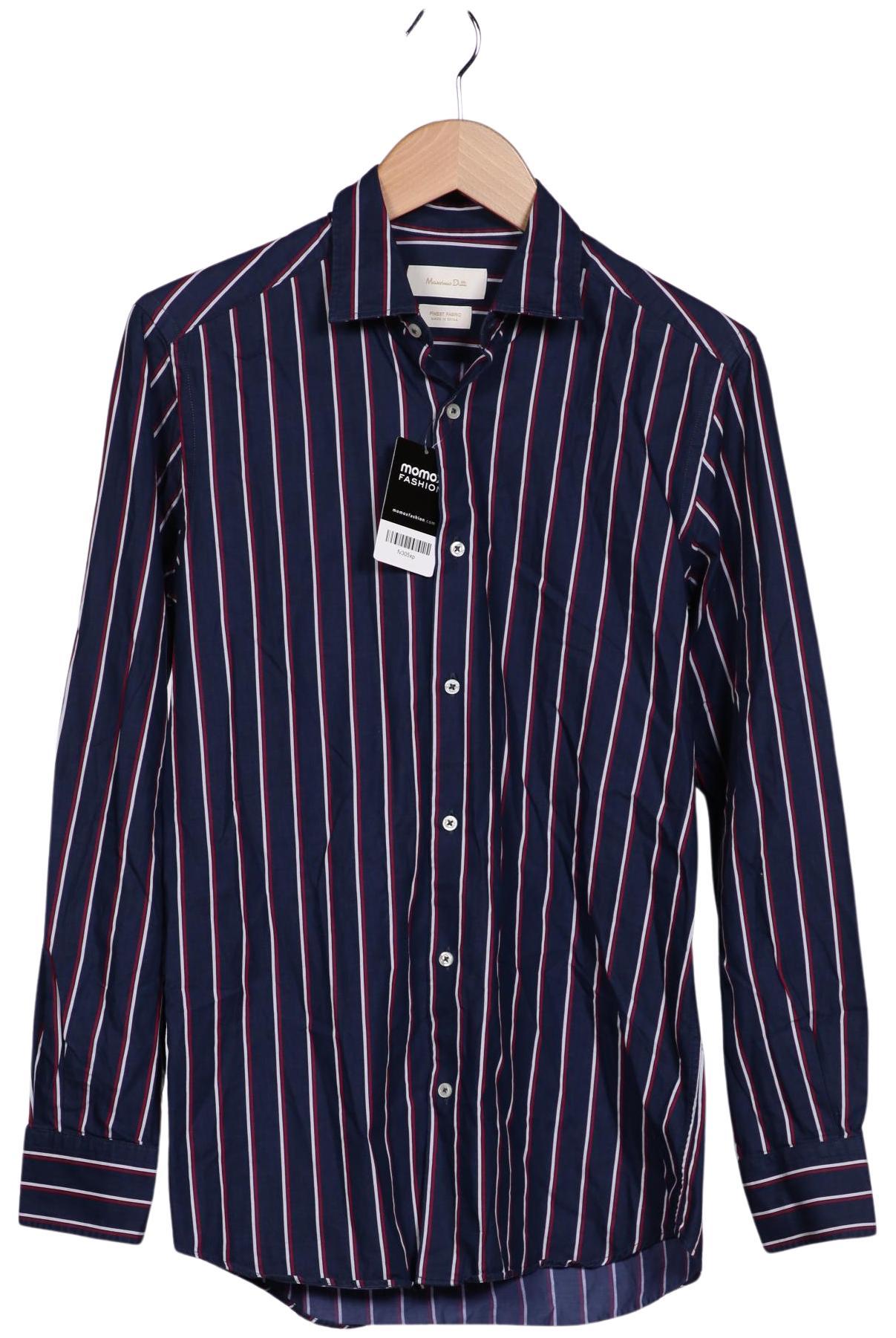 

Massimo Dutti Herren Hemd, marineblau, Gr. 46