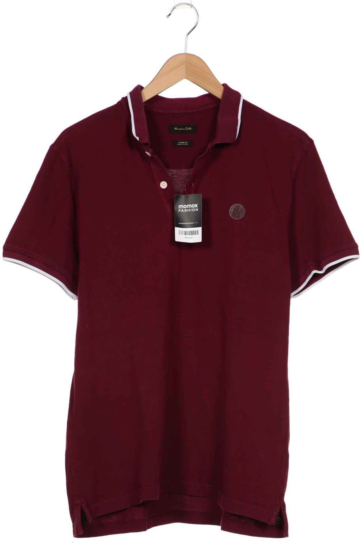 

Massimo Dutti Herren Poloshirt, bordeaux, Gr. 54