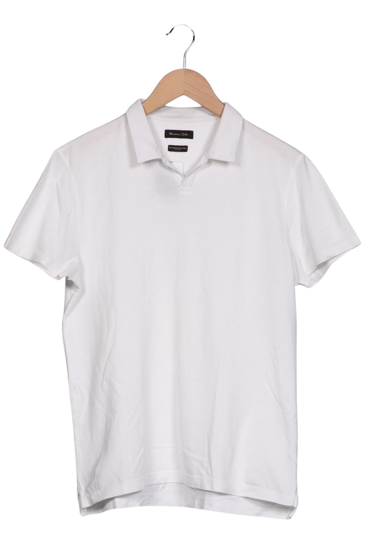 

Massimo Dutti Herren Poloshirt, weiß, Gr. 52