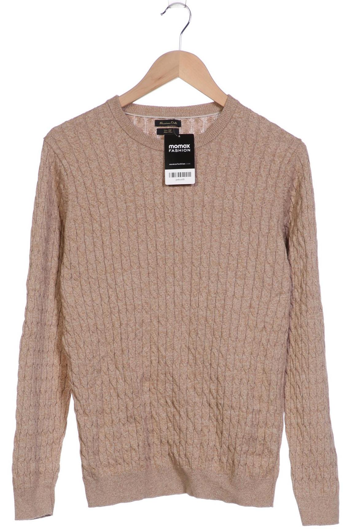 

Massimo Dutti Herren Pullover, beige, Gr. 48