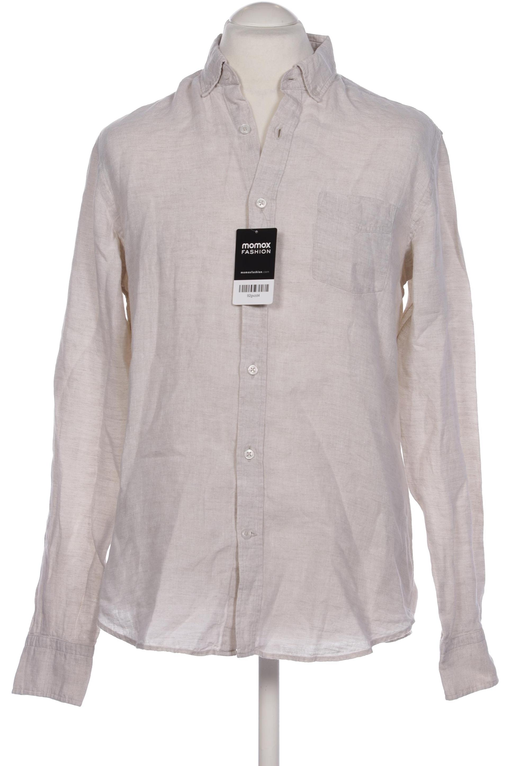 Thumbnail - Massimo Dutti Herren Hemd, cremeweiß, Gr. 48