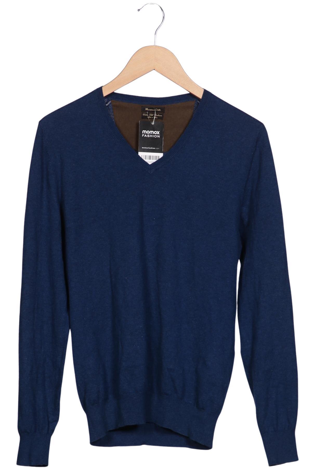 

Massimo Dutti Herren Pullover, marineblau, Gr. 48