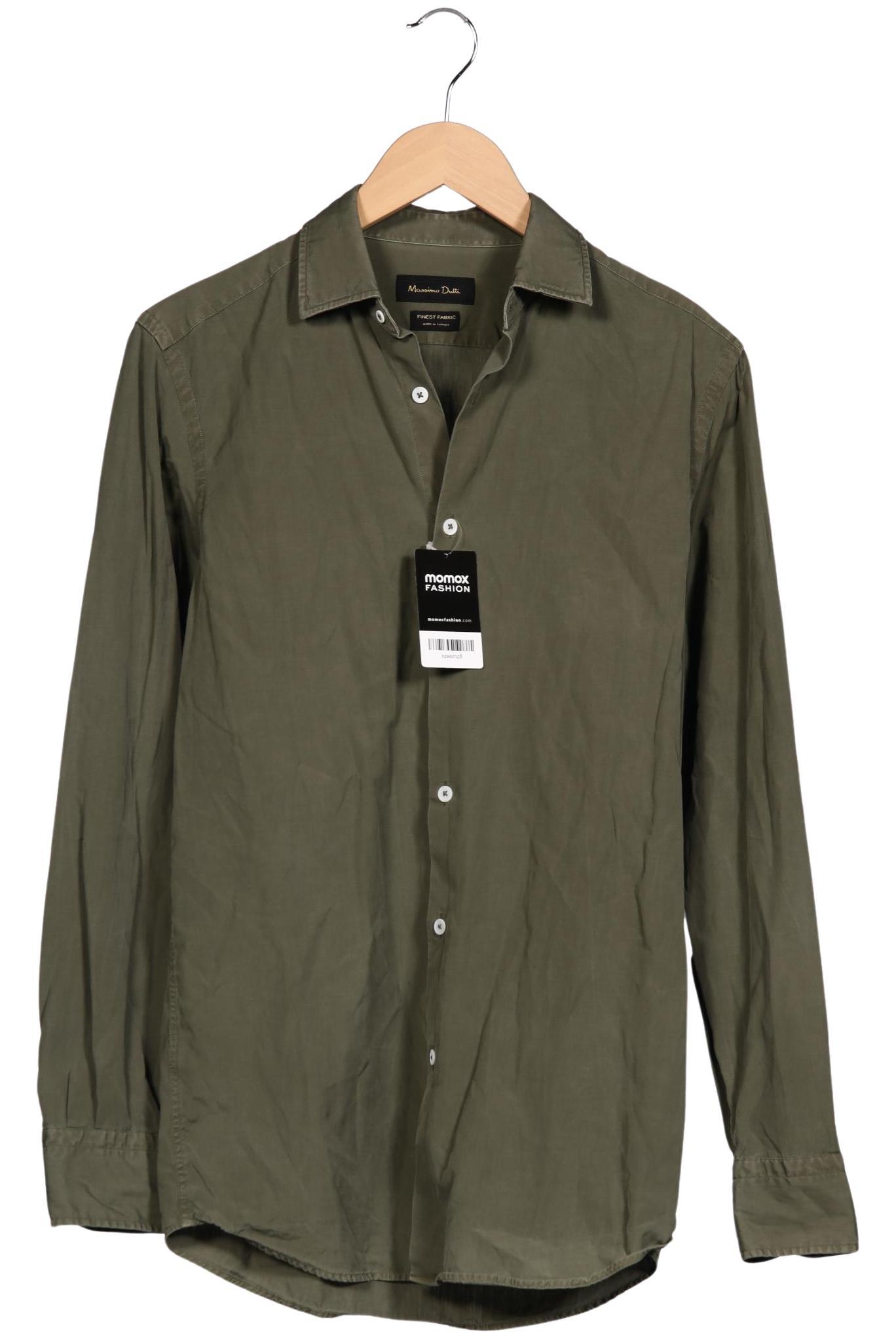 

Massimo Dutti Herren Hemd, grün, Gr. 46