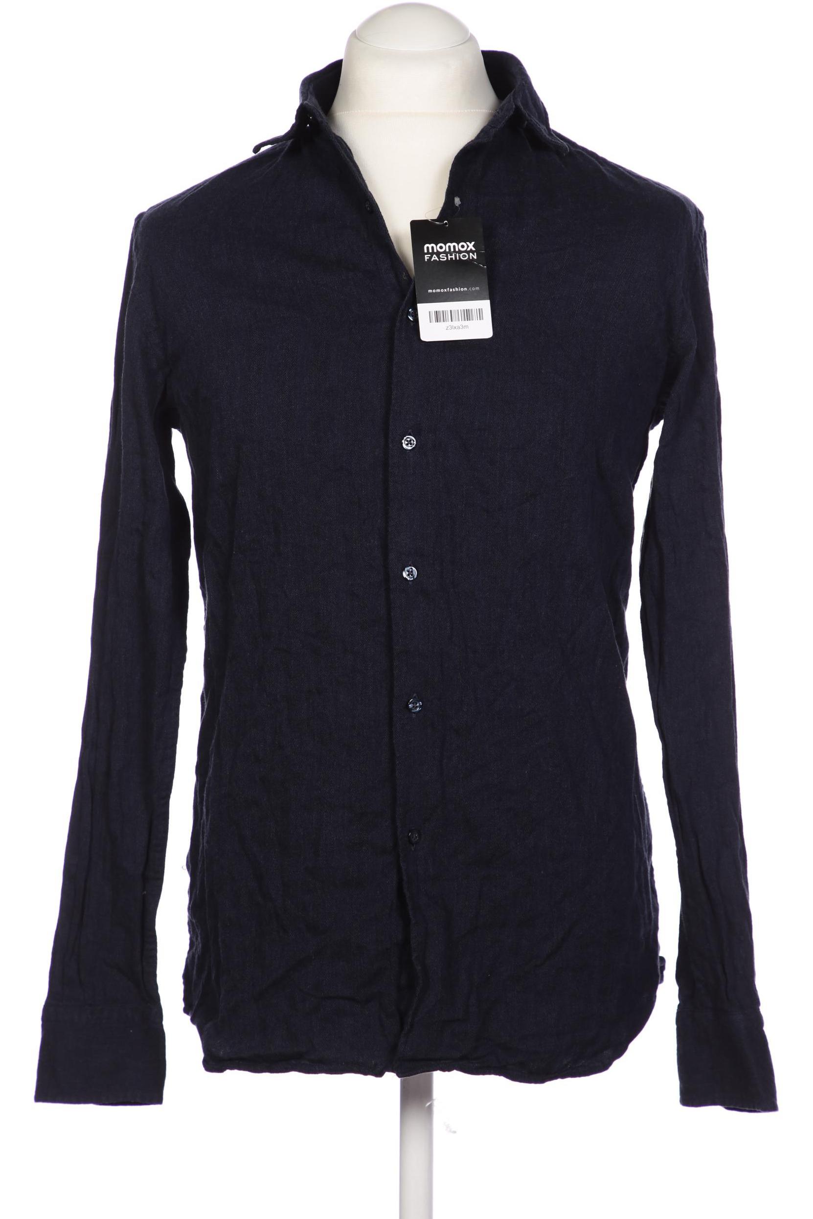 

Massimo Dutti Herren Hemd, marineblau, Gr. 48