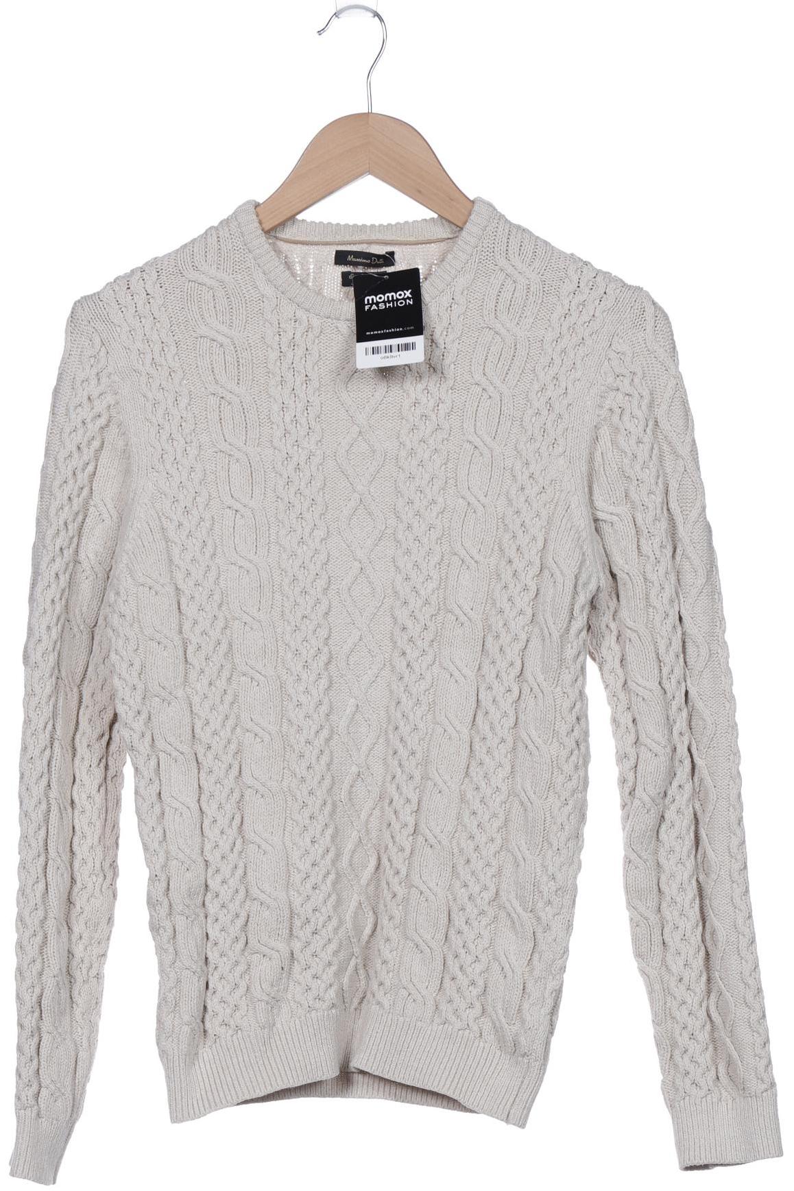 

Massimo Dutti Herren Pullover, beige, Gr. 48