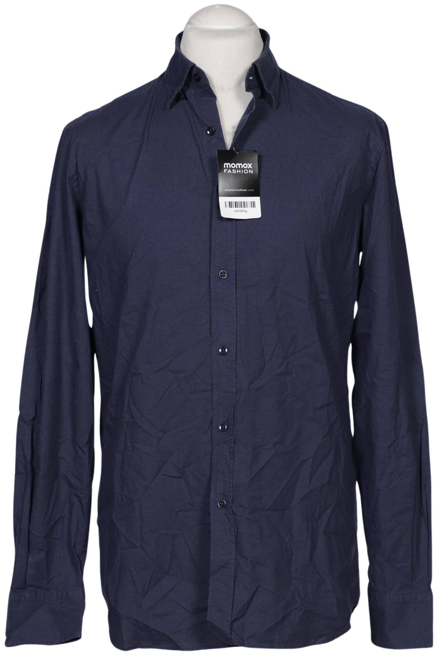 

Massimo Dutti Herren Hemd, marineblau, Gr. 48