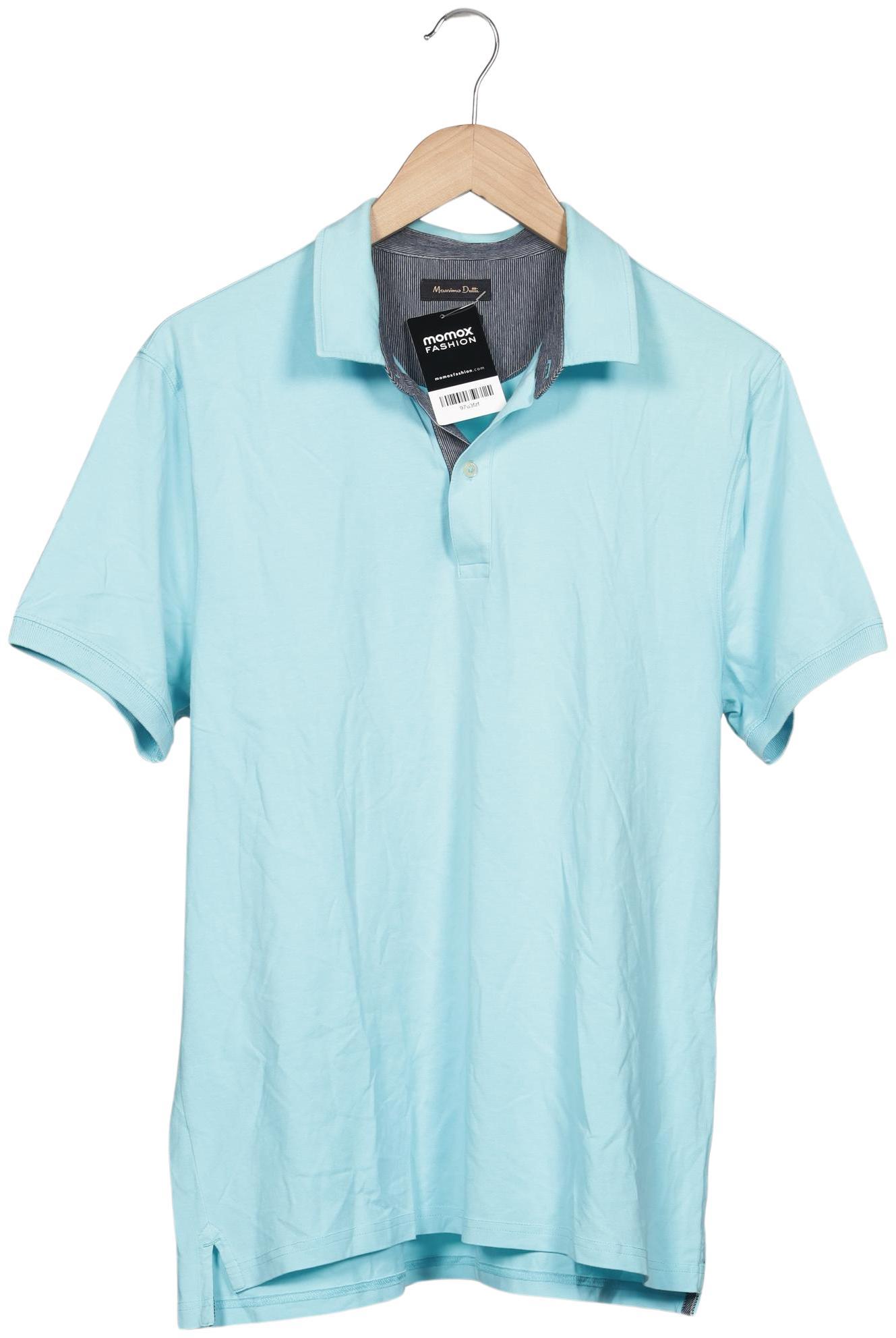 Thumbnail - Massimo Dutti Herren Poloshirt, hellblau, Gr. 54