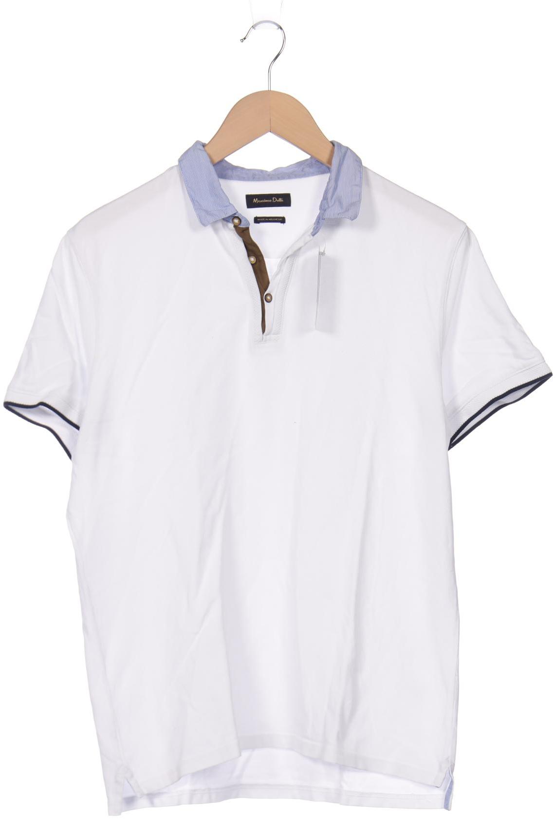 

Massimo Dutti Herren Poloshirt, weiß