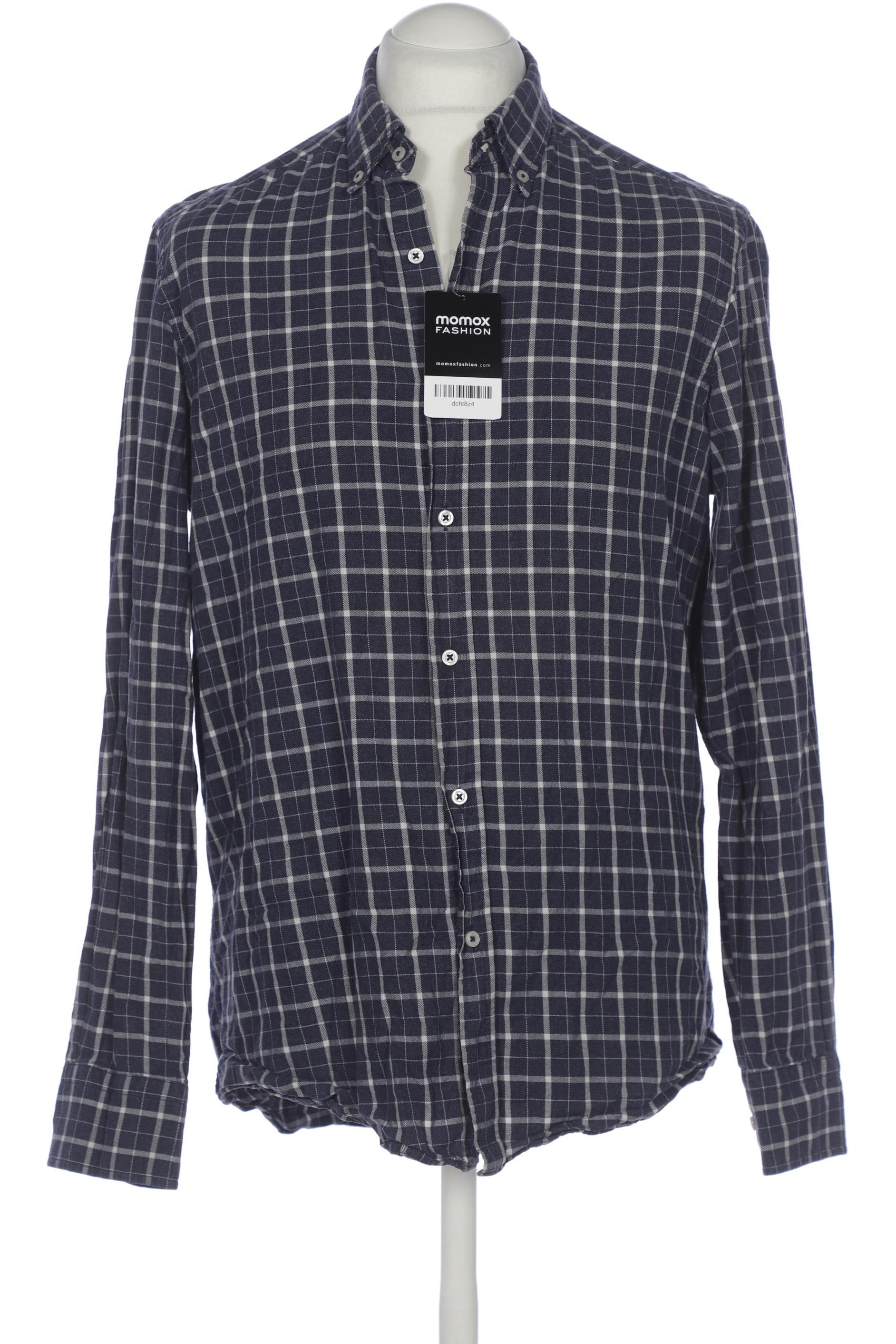 

Massimo Dutti Herren Hemd, marineblau, Gr. 52