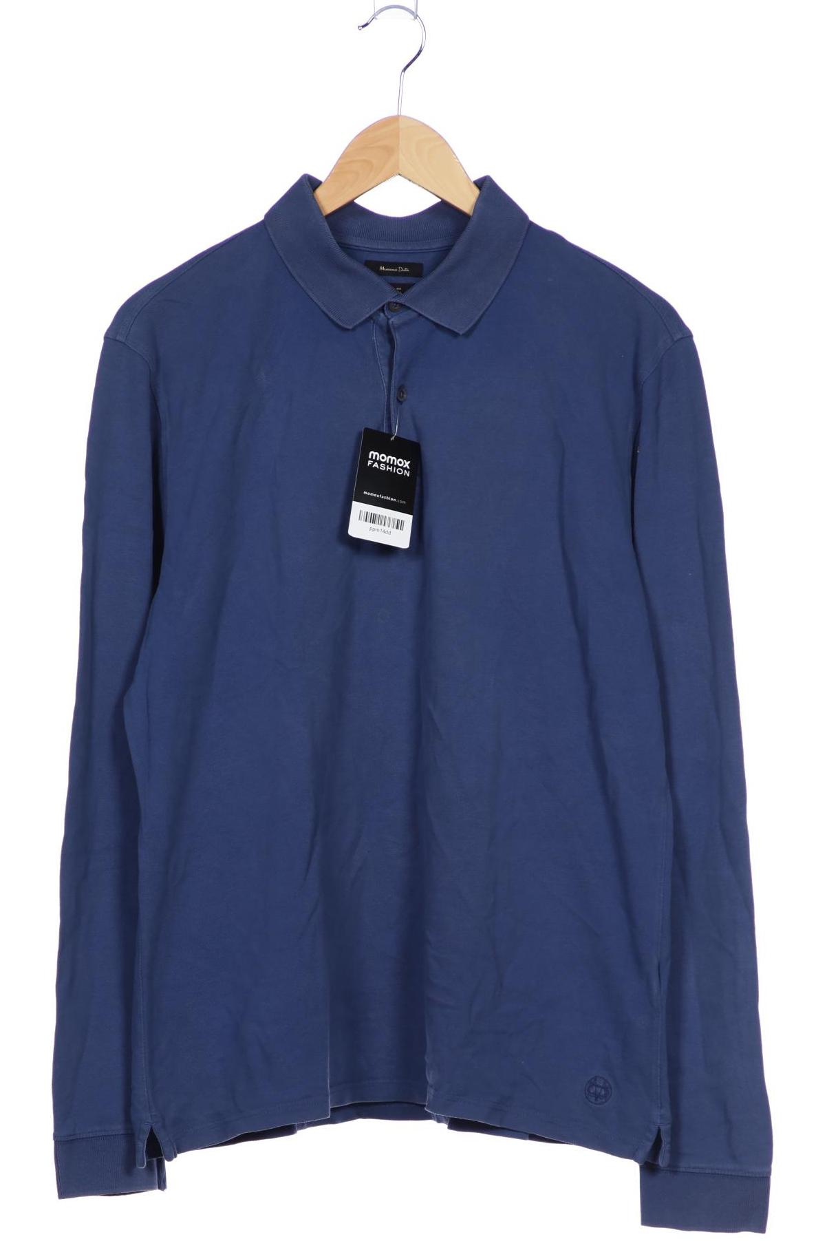 

Massimo Dutti Herren Poloshirt, blau, Gr. 54