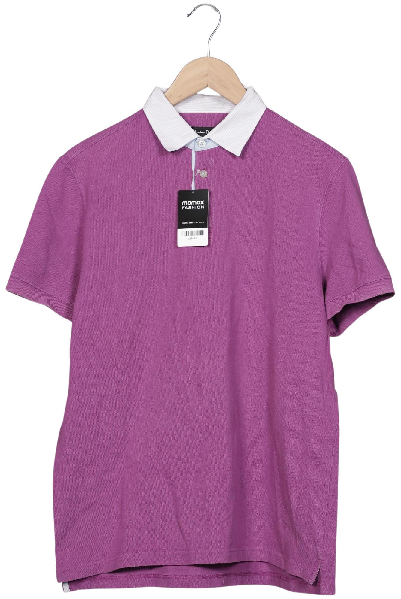 

Massimo Dutti Herren Poloshirt, flieder, Gr. 52
