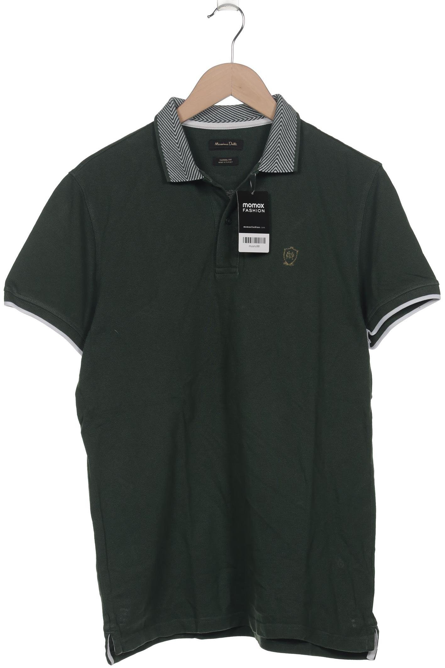 

Massimo Dutti Herren Poloshirt, grün, Gr. 52