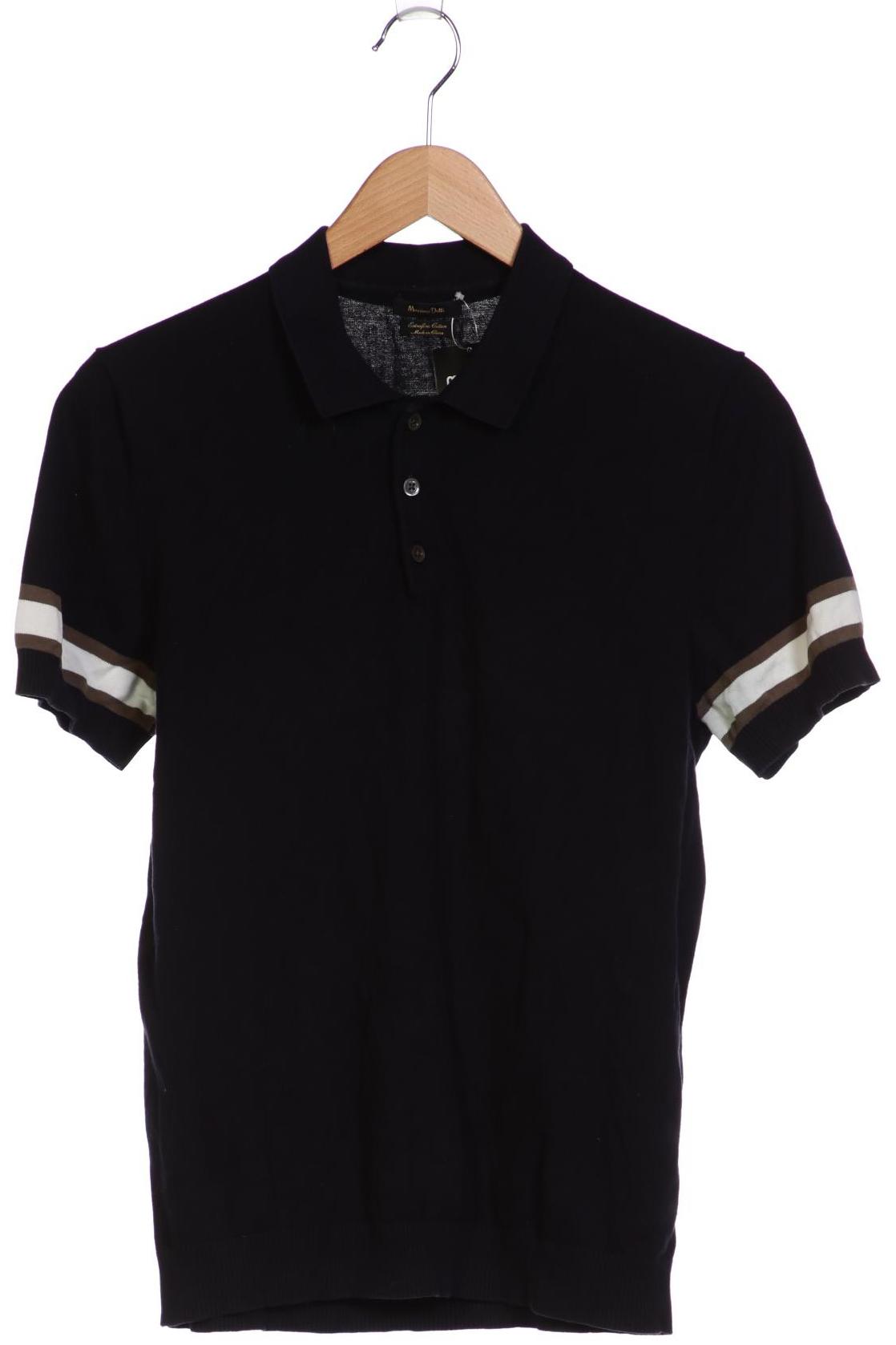 

Massimo Dutti Herren Poloshirt, schwarz, Gr. 48