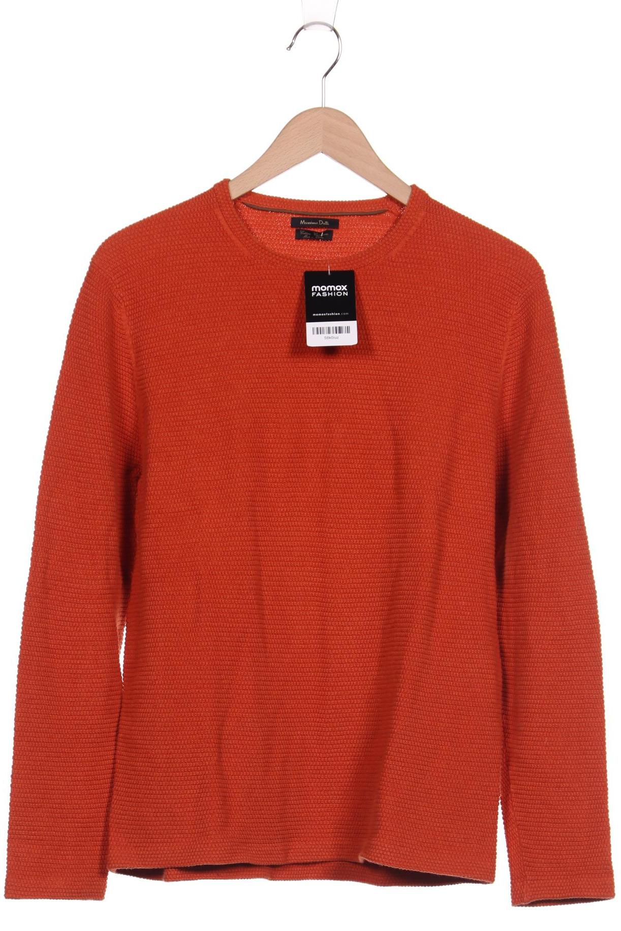 

Massimo Dutti Herren Pullover, orange, Gr. 52