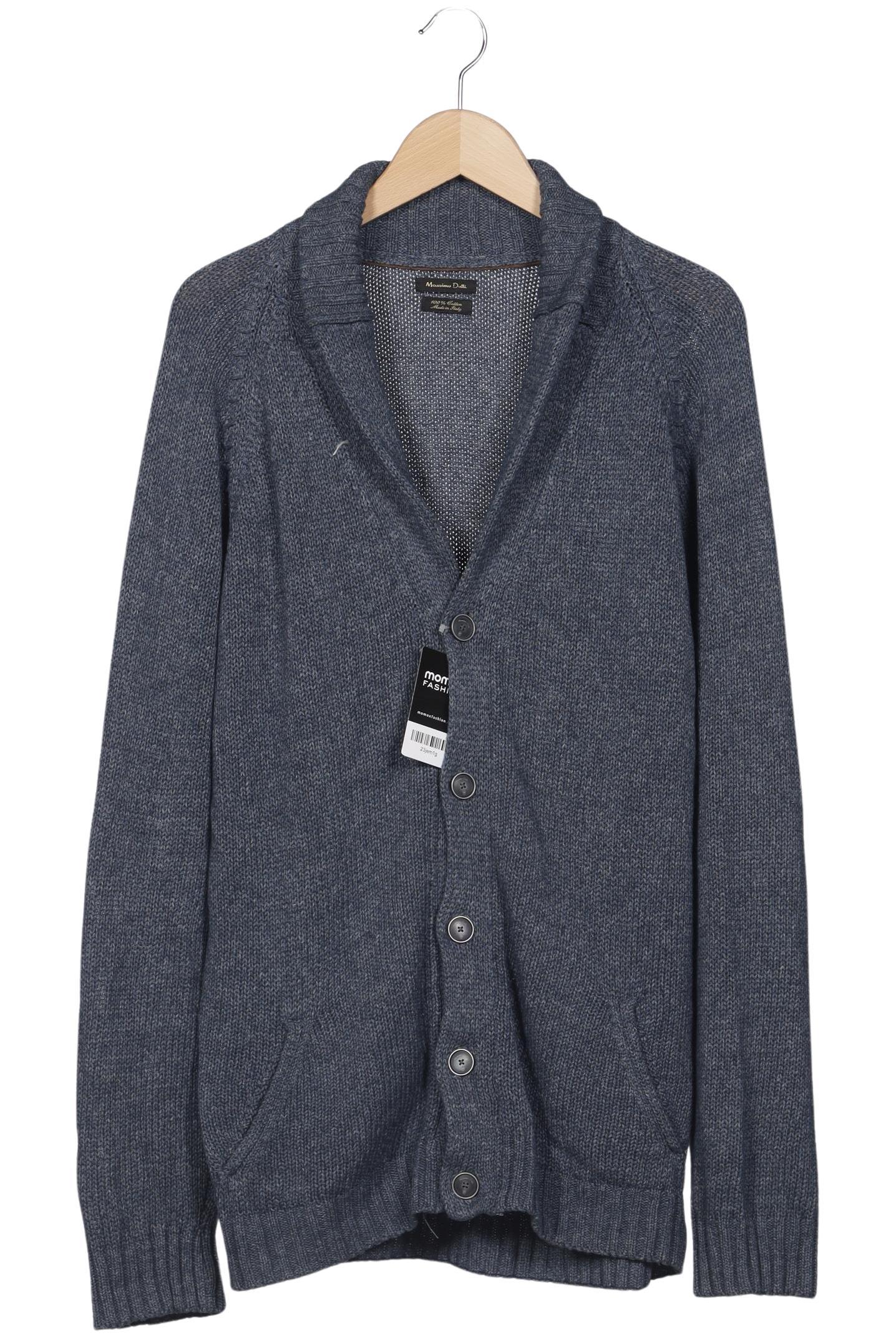 

Massimo Dutti Herren Strickjacke, blau, Gr. 52
