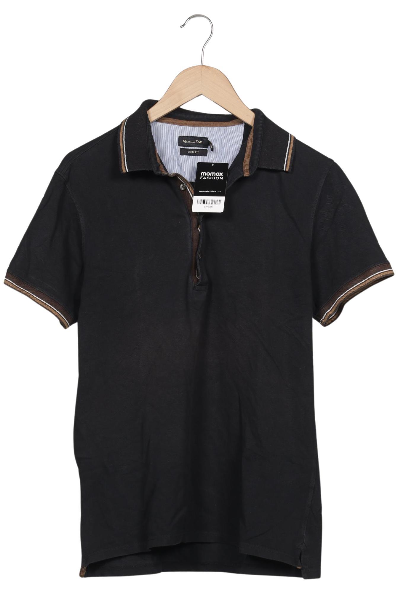 

Massimo Dutti Herren Poloshirt, schwarz, Gr. 54