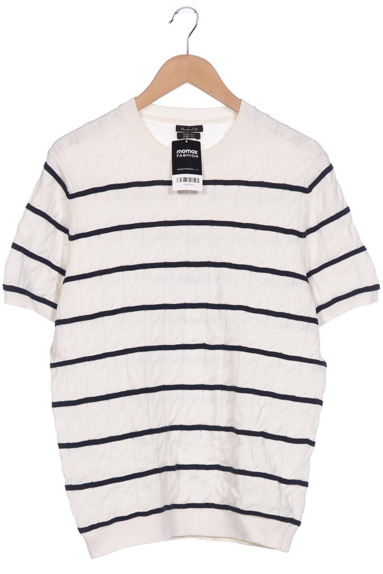 

Massimo Dutti Herren Pullover, weiß, Gr. 54