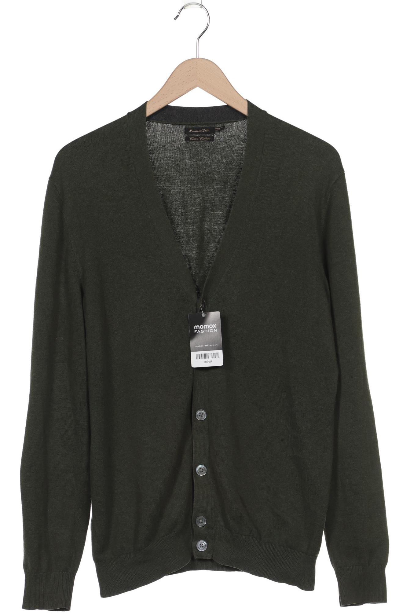 

Massimo Dutti Herren Strickjacke, grün, Gr. 56