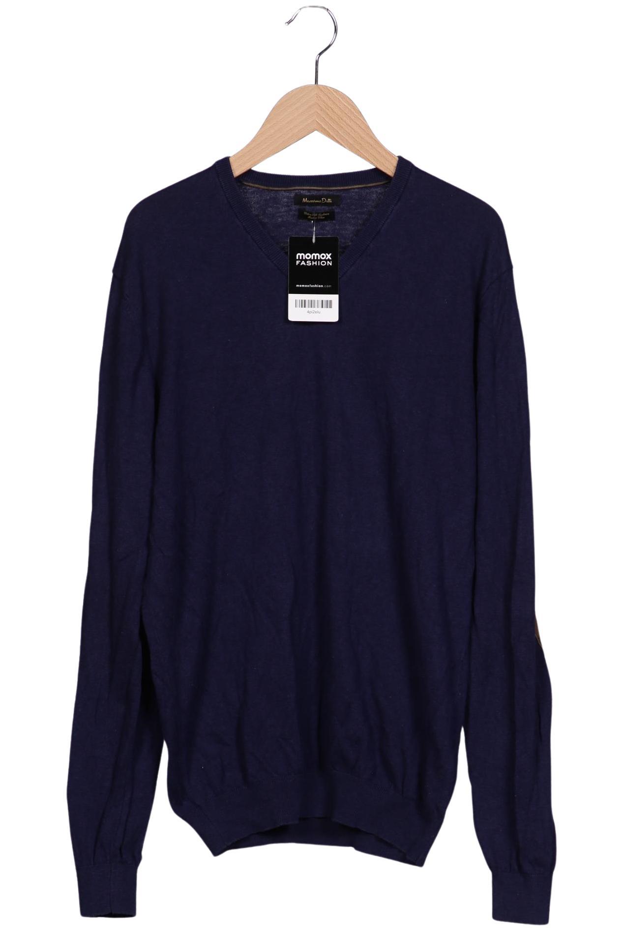 

Massimo Dutti Herren Pullover, marineblau, Gr. 48