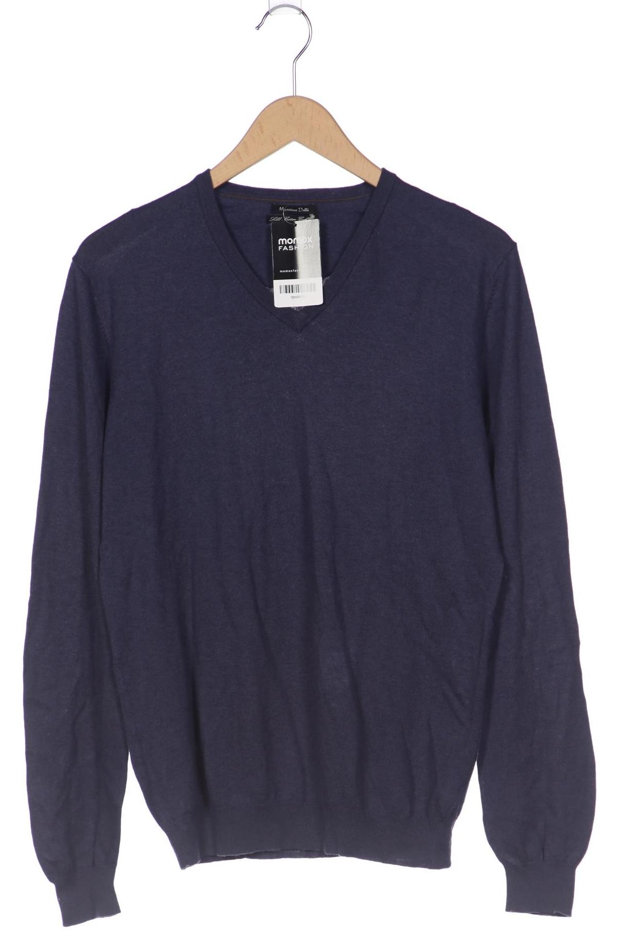 Thumbnail - Massimo Dutti Herren Pullover, marineblau, Gr. 52