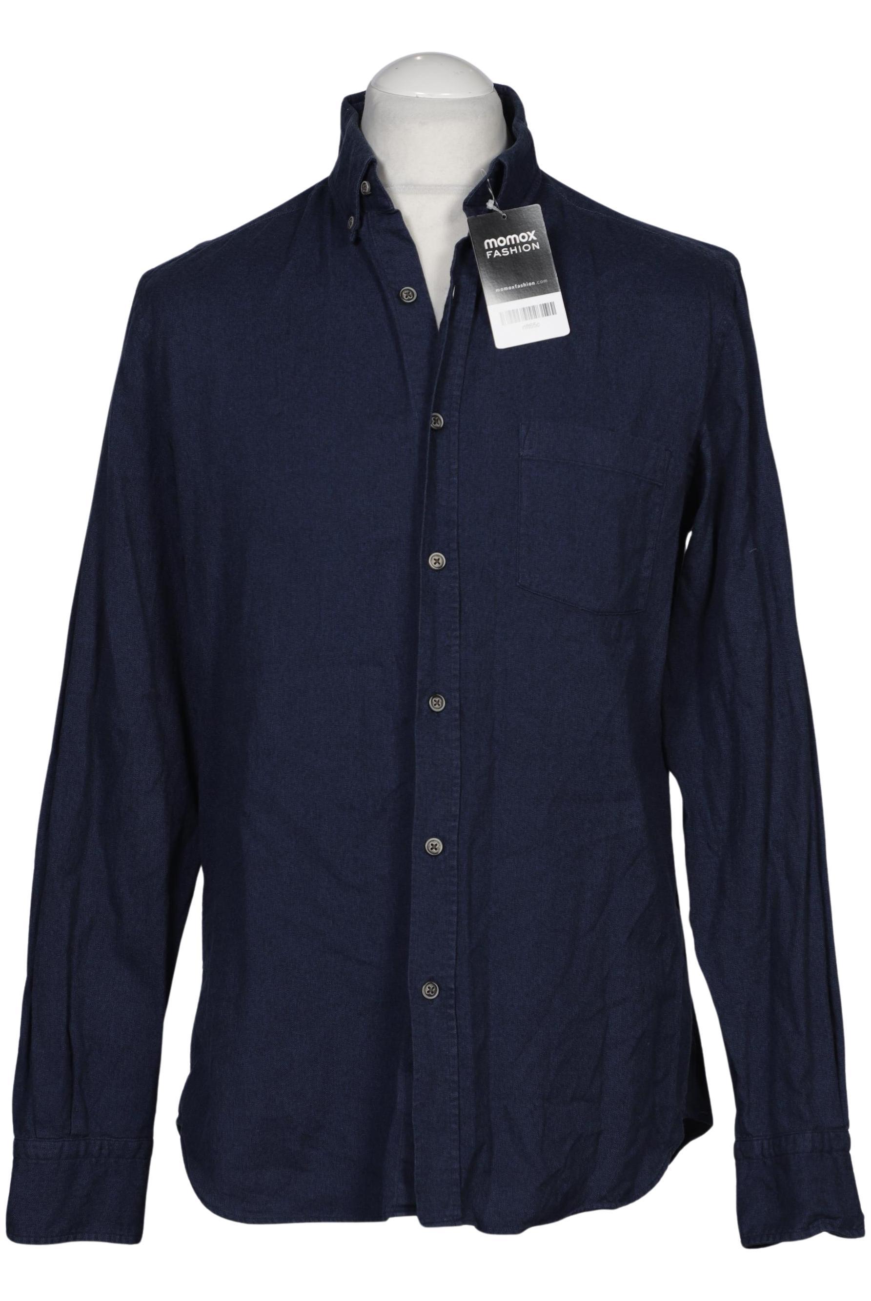 

Massimo Dutti Herren Hemd, marineblau, Gr. 48