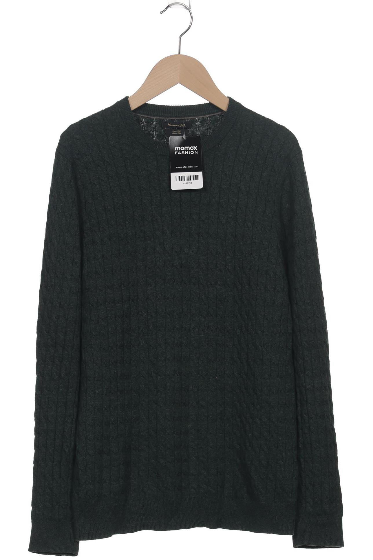 

Massimo Dutti Herren Pullover, grün, Gr. 48