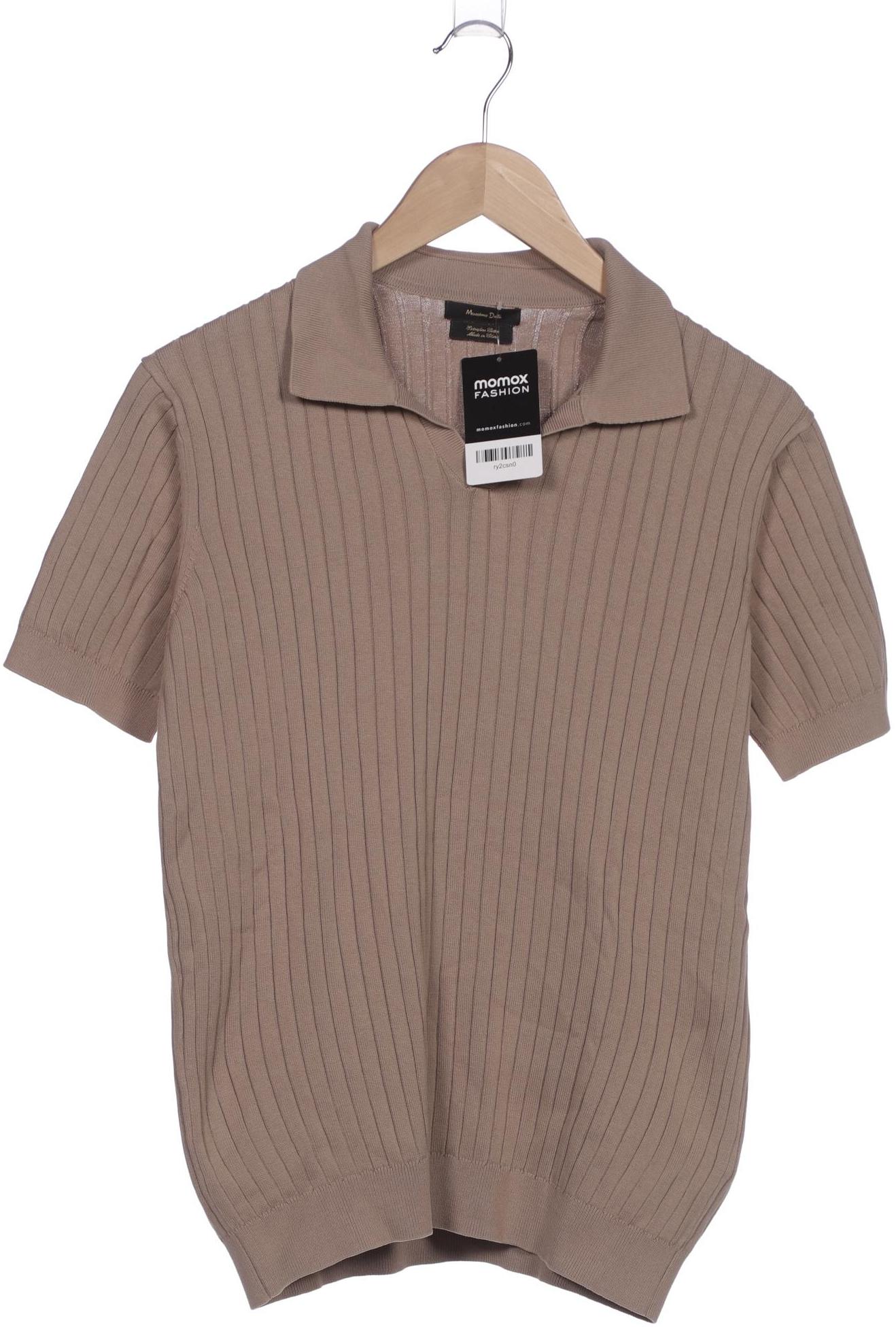 

Massimo Dutti Herren Poloshirt, beige, Gr. 46