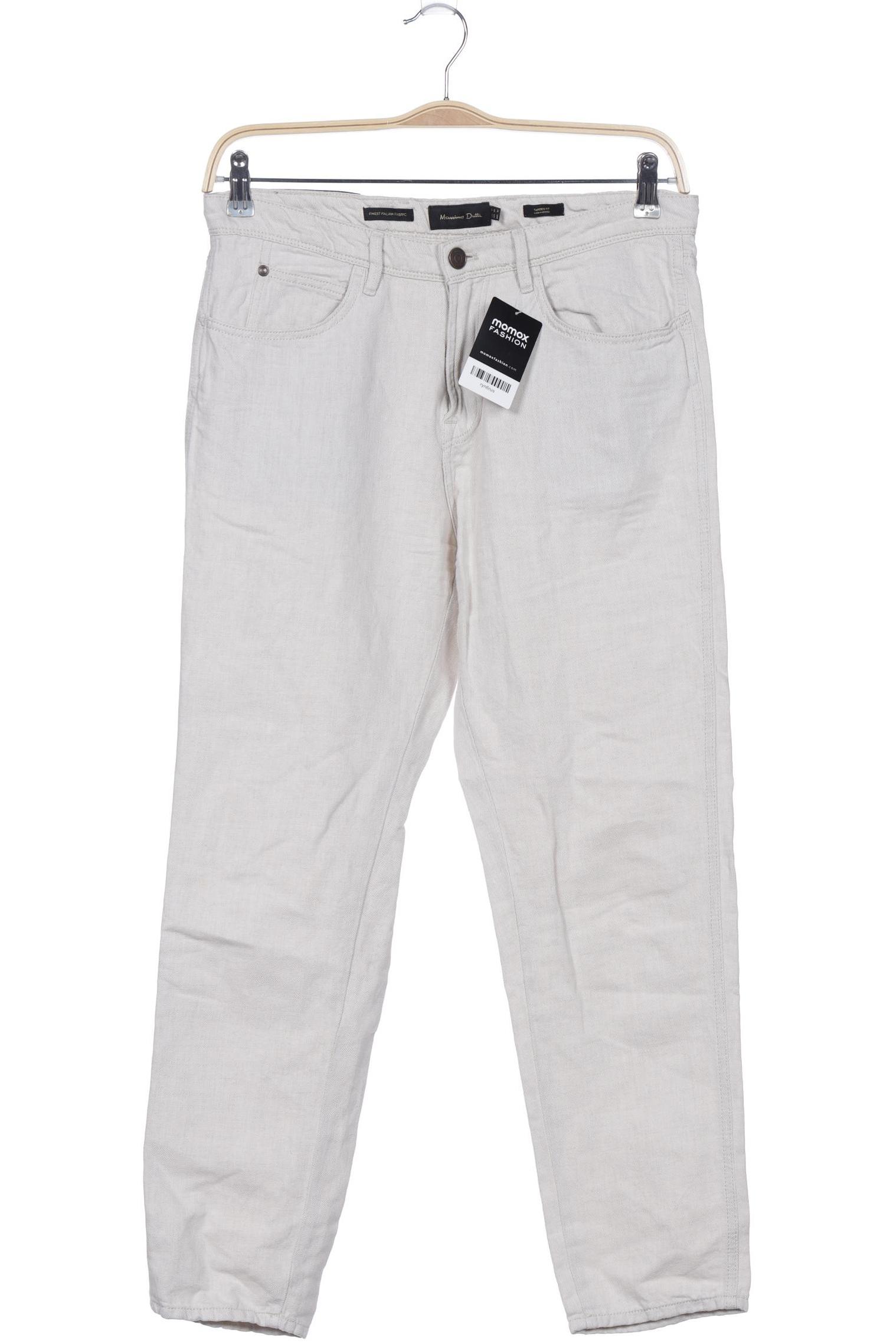 

Massimo Dutti Herren Stoffhose, cremeweiß, Gr. 31
