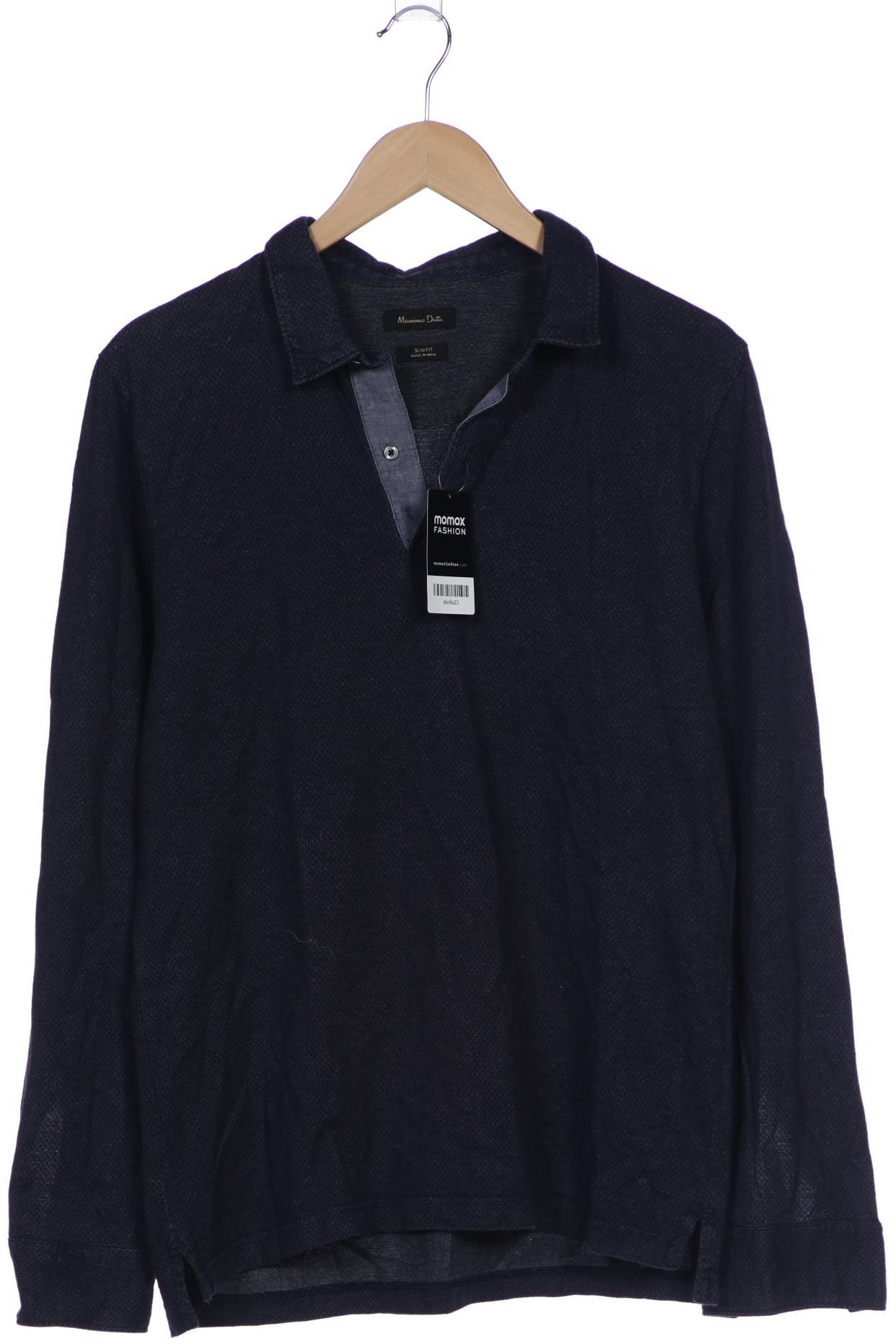 

Massimo Dutti Herren Langarmshirt, marineblau, Gr. 54