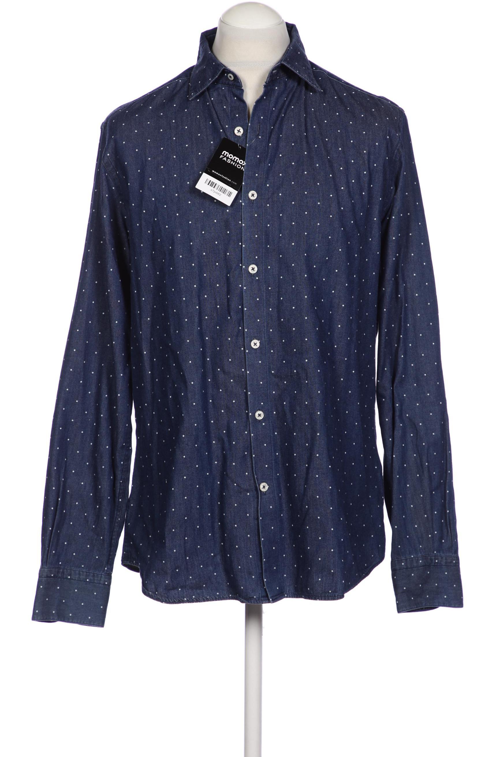 

Massimo Dutti Herren Hemd, marineblau, Gr. 52