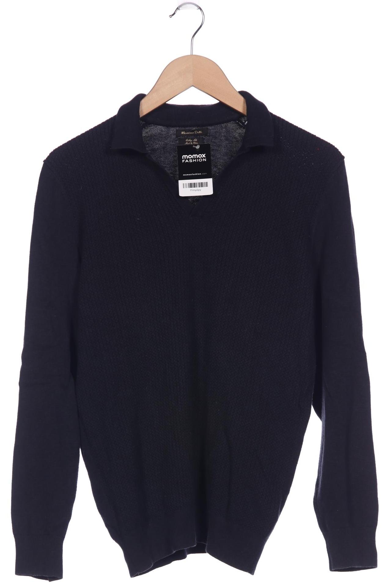 

Massimo Dutti Herren Pullover, marineblau, Gr. 48