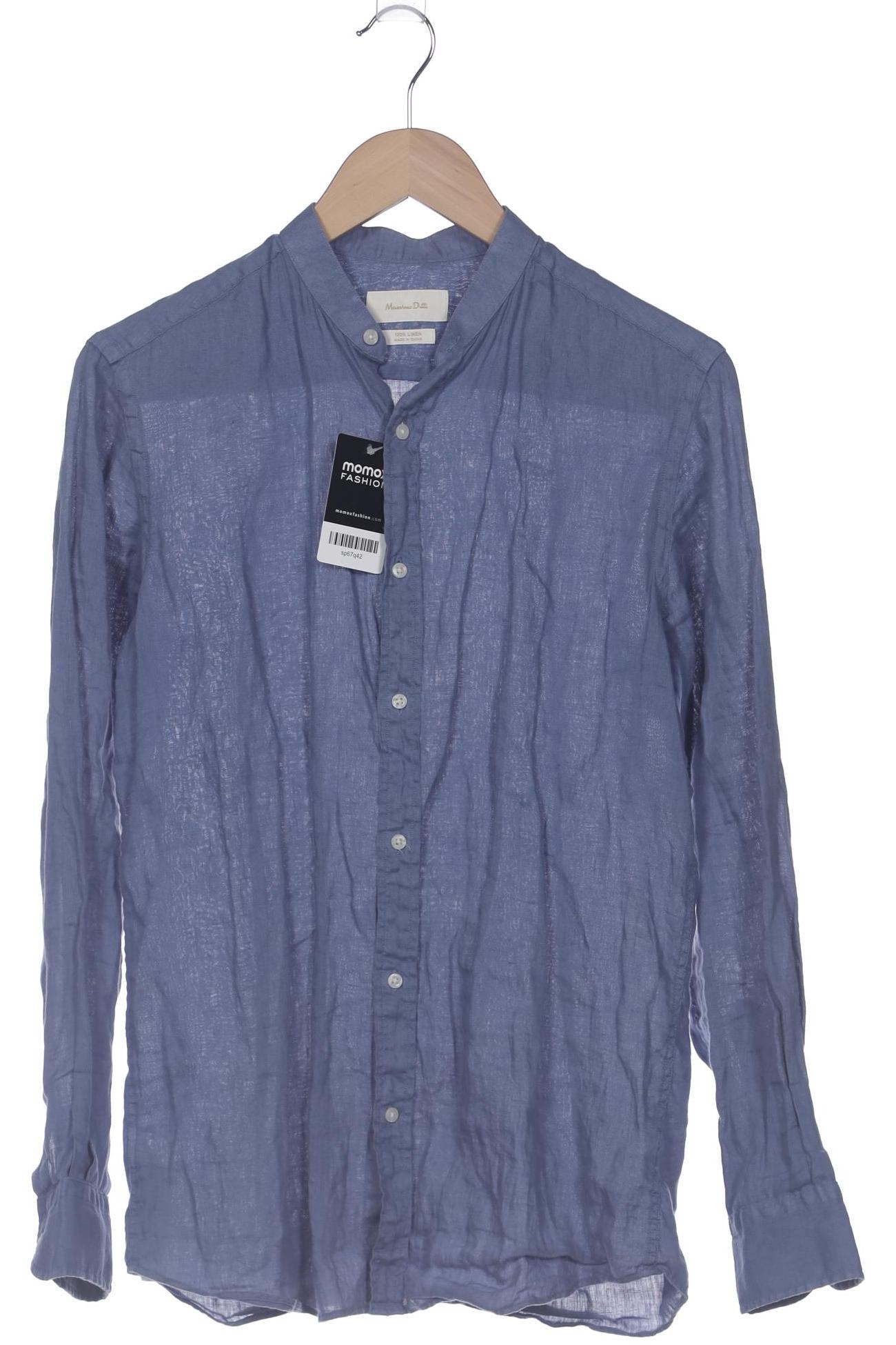 

Massimo Dutti Herren Hemd, blau, Gr. 46