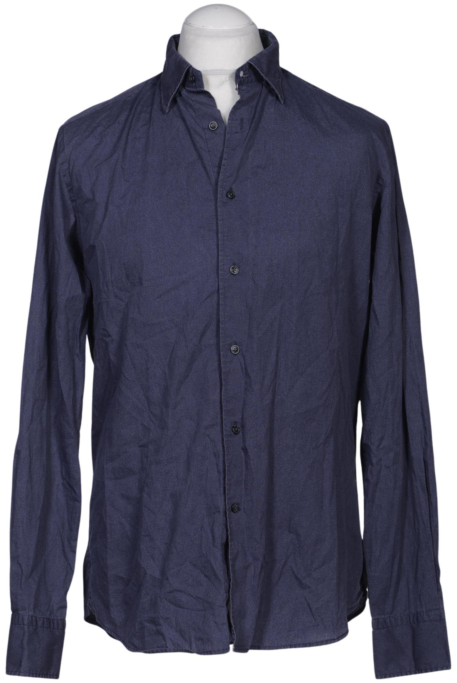 

Massimo Dutti Herren Hemd, marineblau, Gr. 48